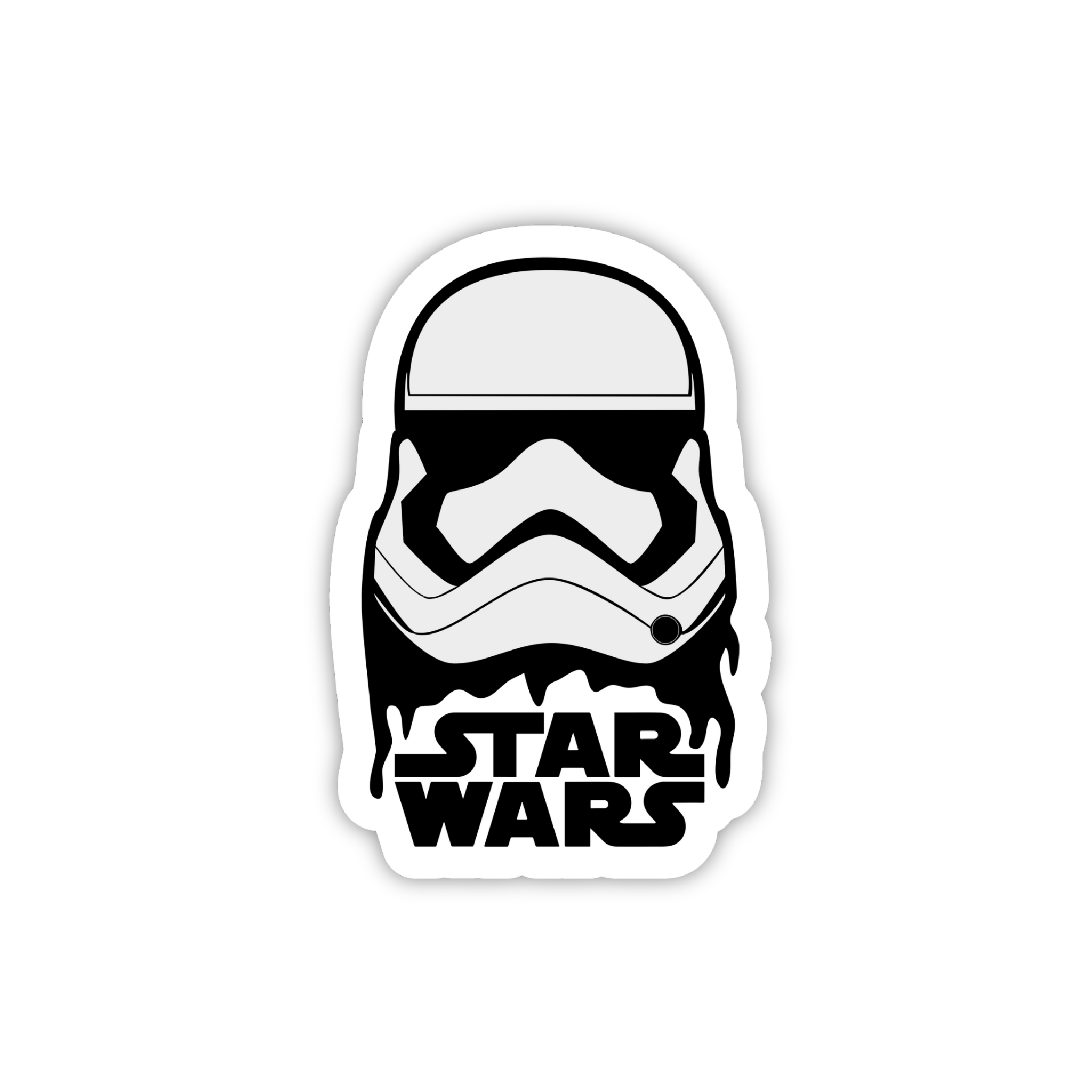 Minimal Stormtrooper Helmet Sticker