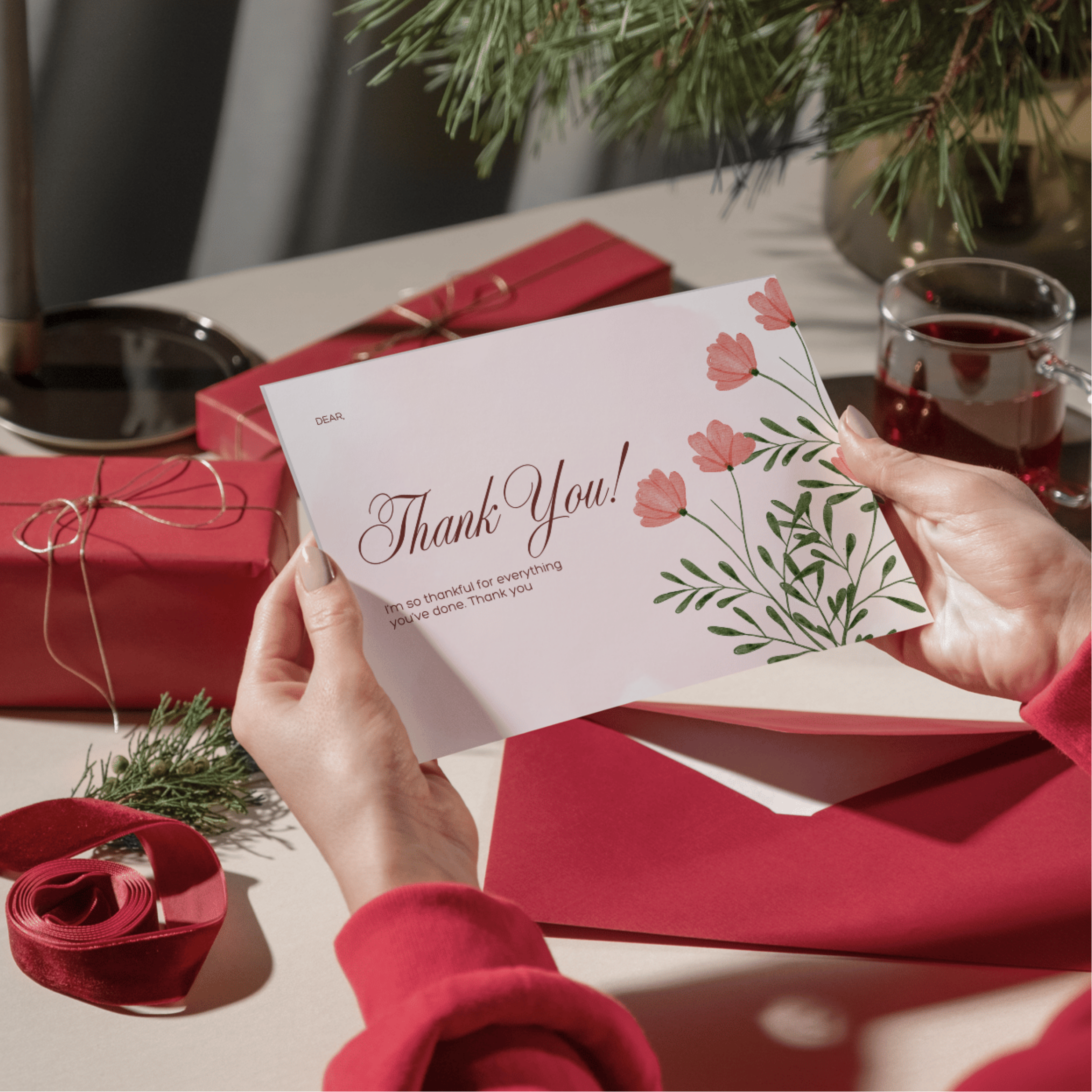 Set of 5 Thank You Postcards