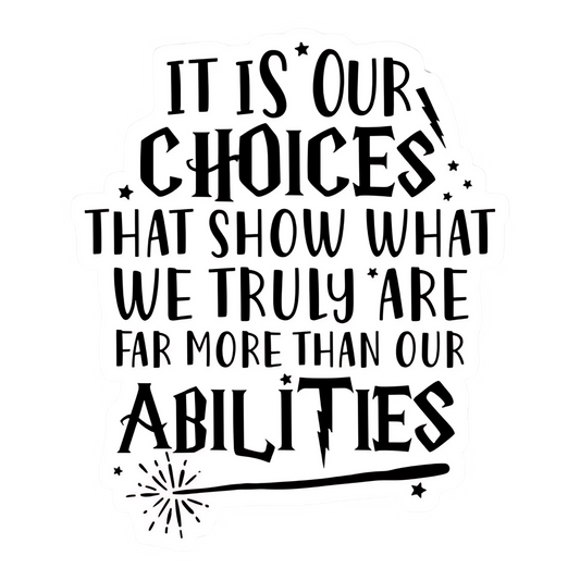 Harry Potter Stickers - Dumbledore Quote – Choices