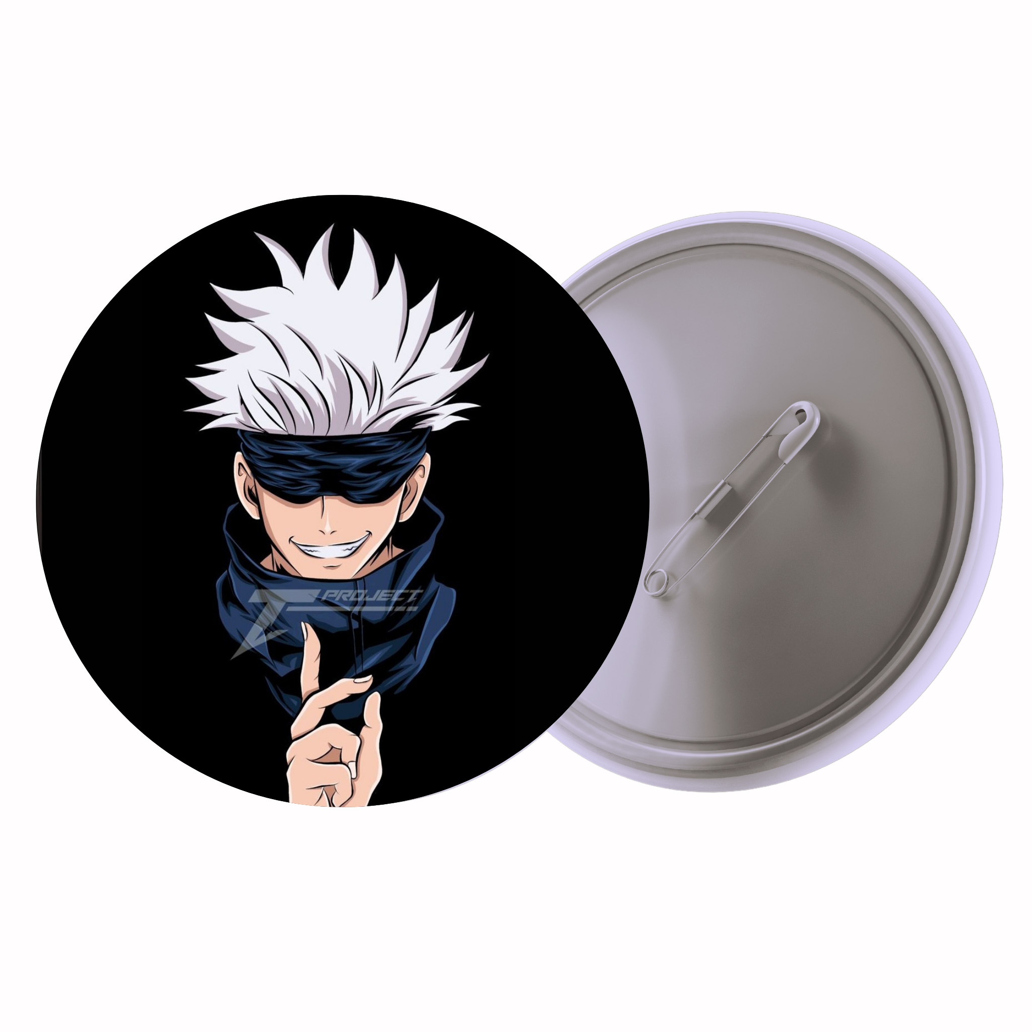 Jujutsu Kaisen Satoru Gojo Dark Portrait Anime Pin Badge