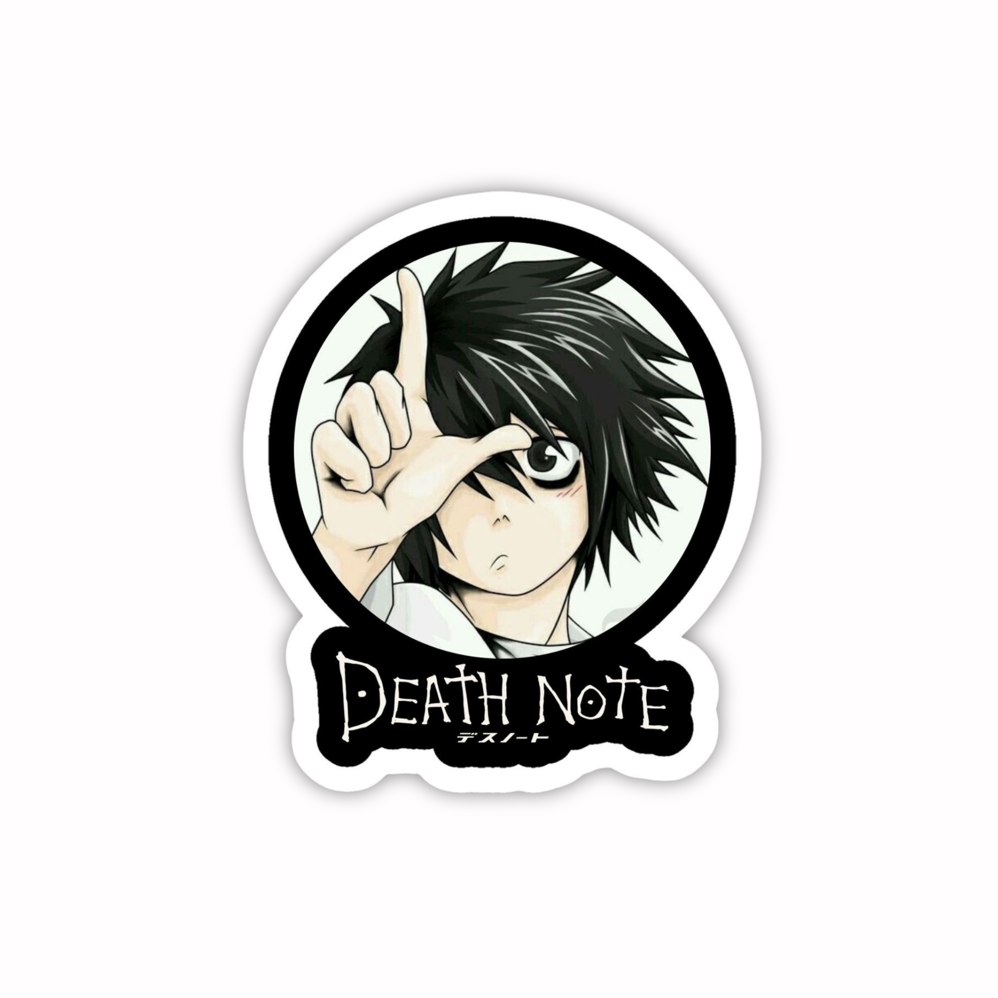 Death Note L Logo Minimal Sticker