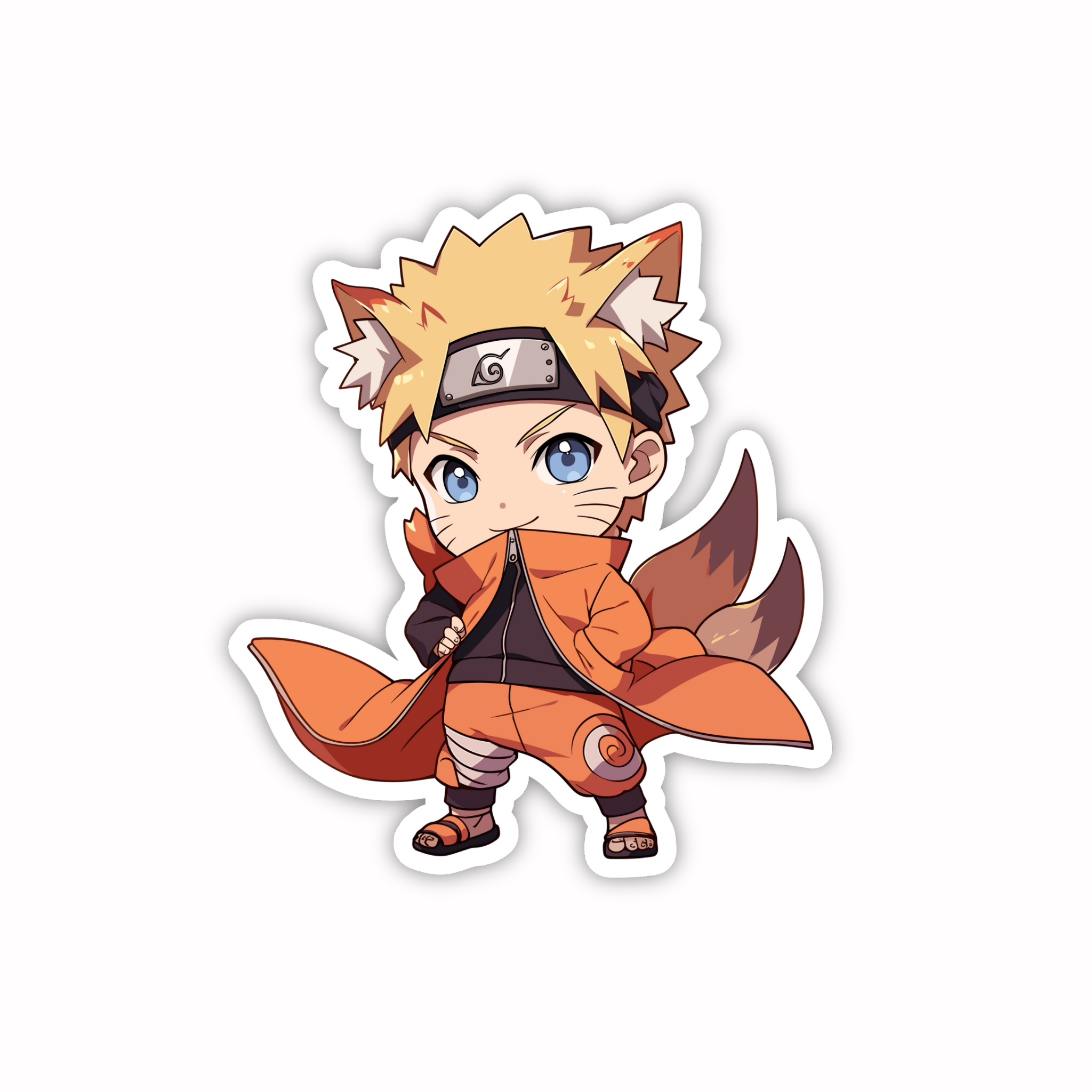 Naruto Fox Mode Cute Sticker