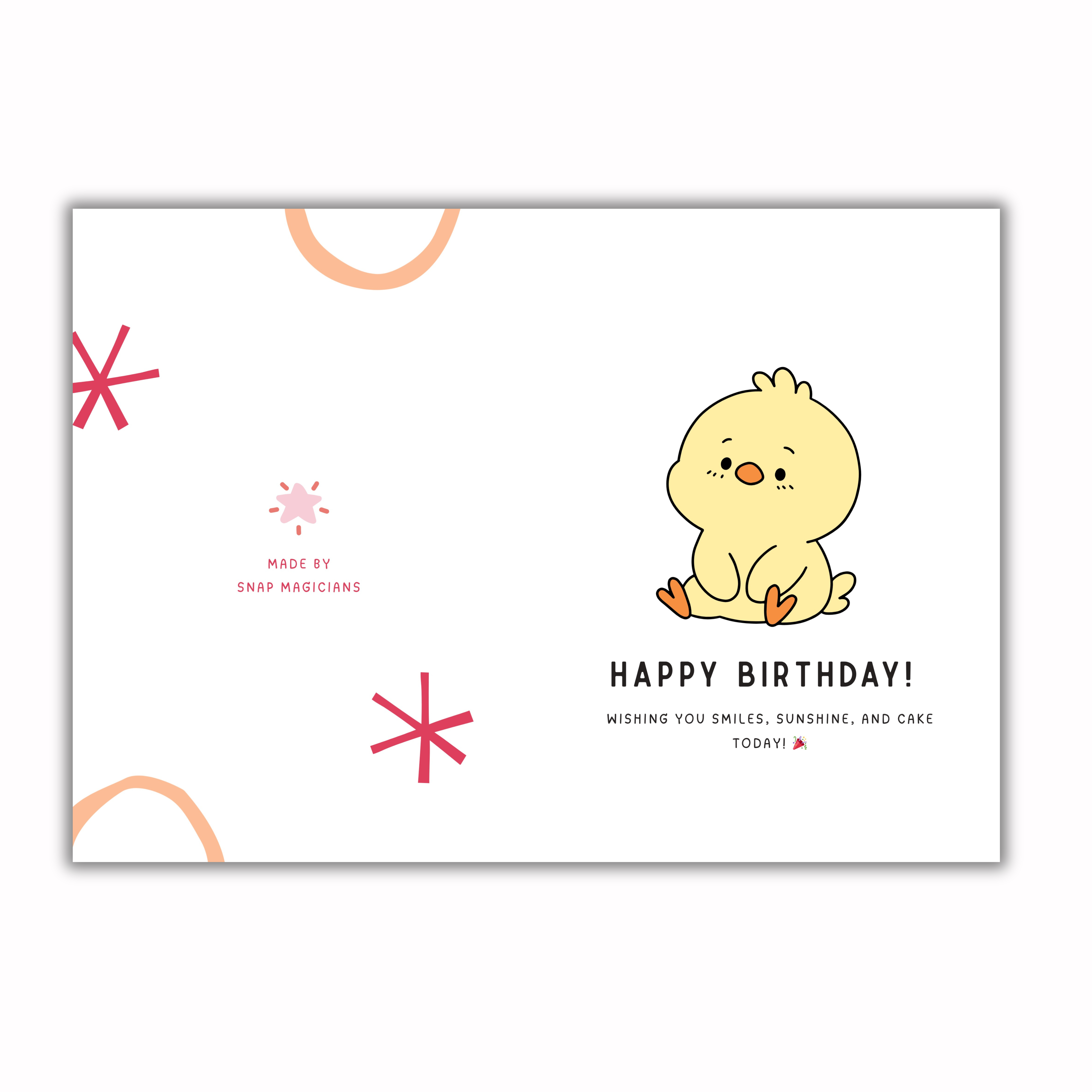 Set of 5 Birthday Foldable Cards