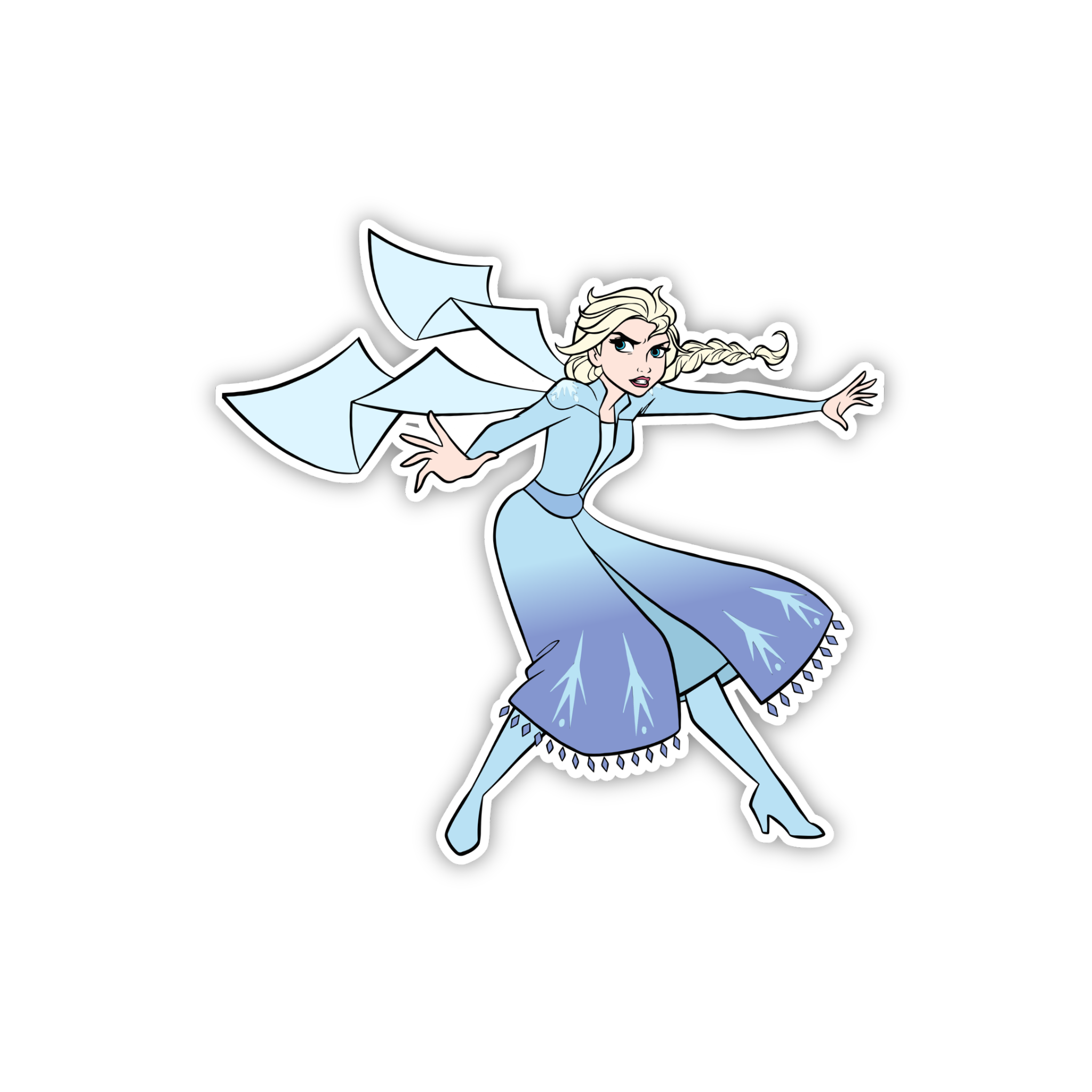 Elsa Snow Magic Action Sticker