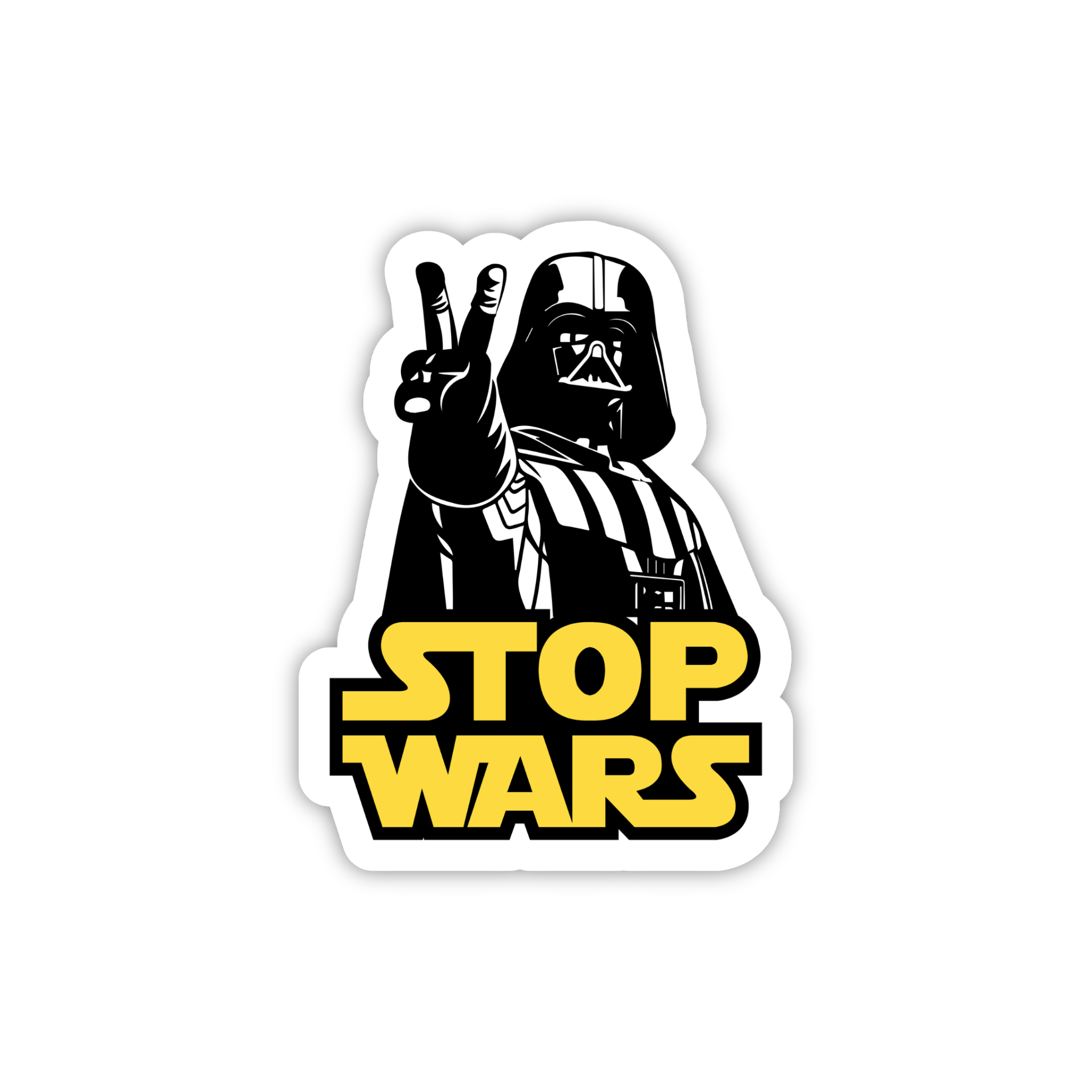 Stop Wars Peace Vader Sticker