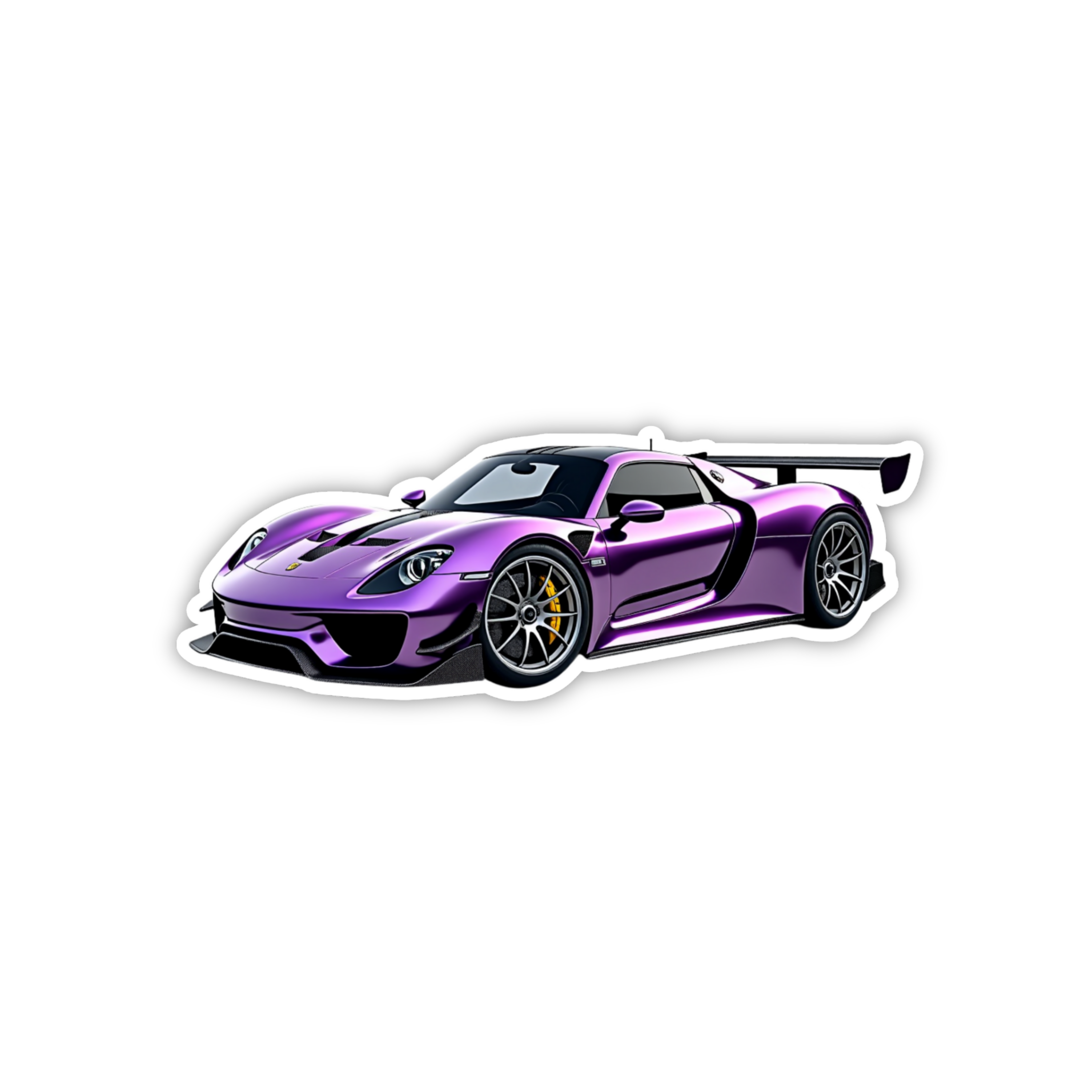 Hot Wheels Supercar Design #39 Premium Car Sticker