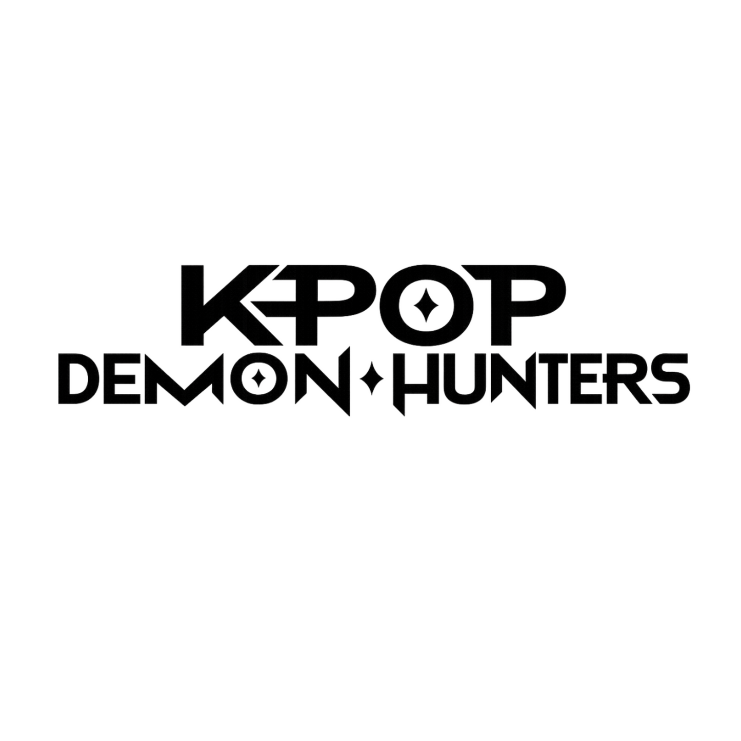 K-pop Stickers - K-POP DEMON HUNTERS (Black Logo)