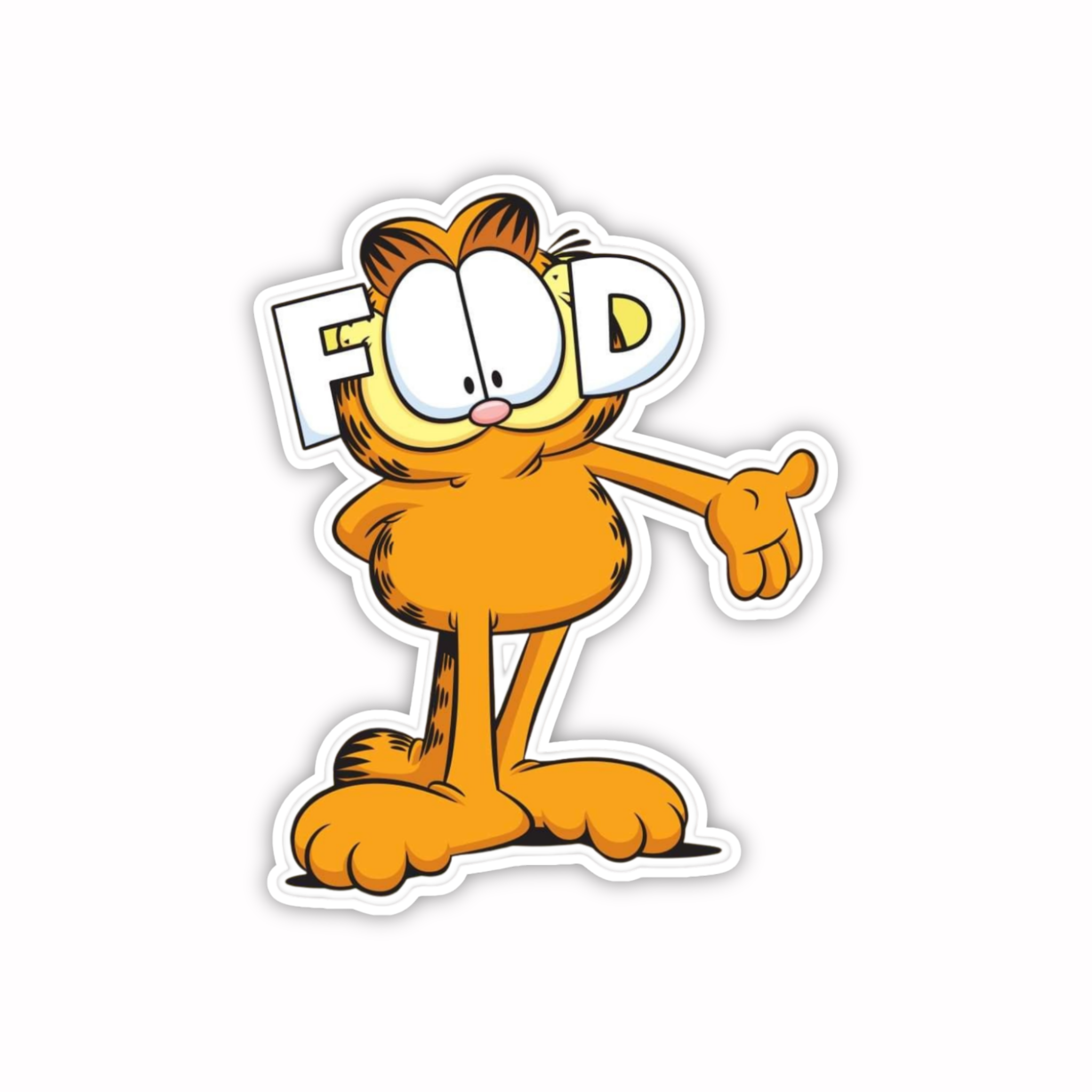 Garfield Drink Time Sticker