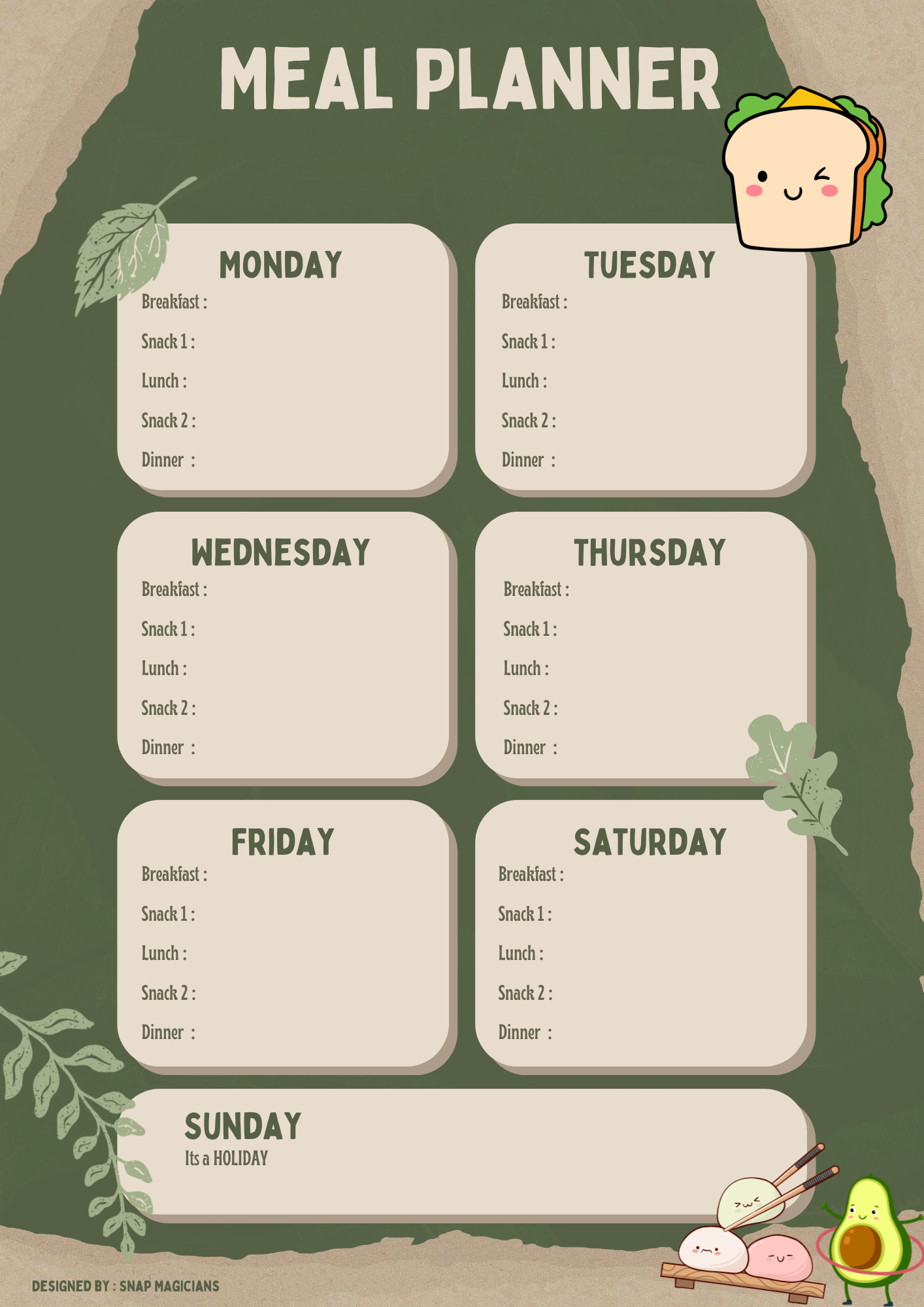 A4 Big Magnetic Planner