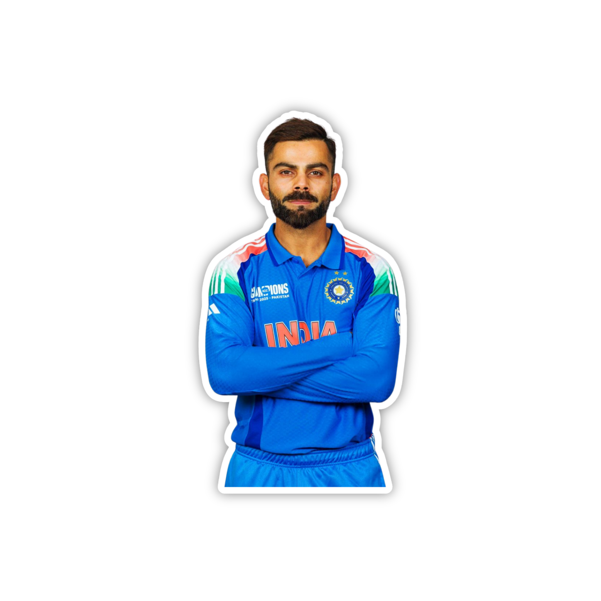 Kohli India Jersey Classic Pose Sticker