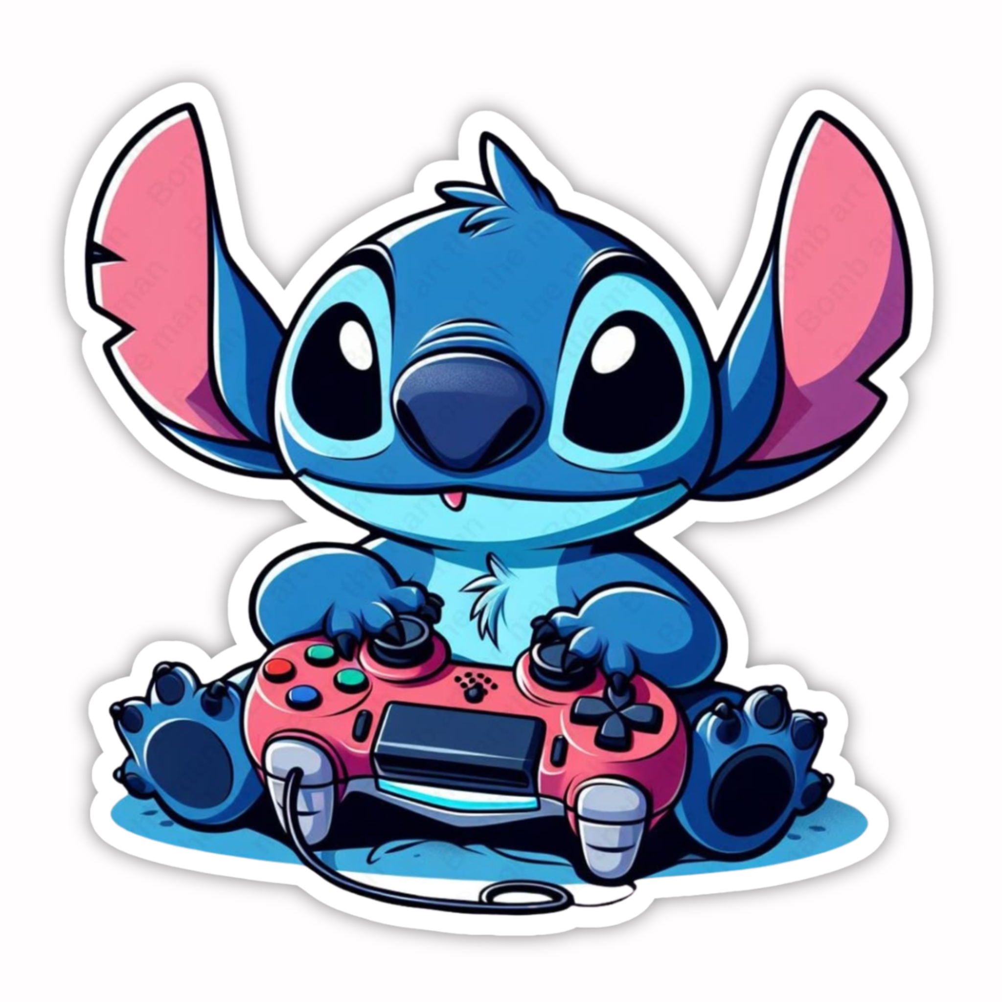 Stitch Toy Car Sticker