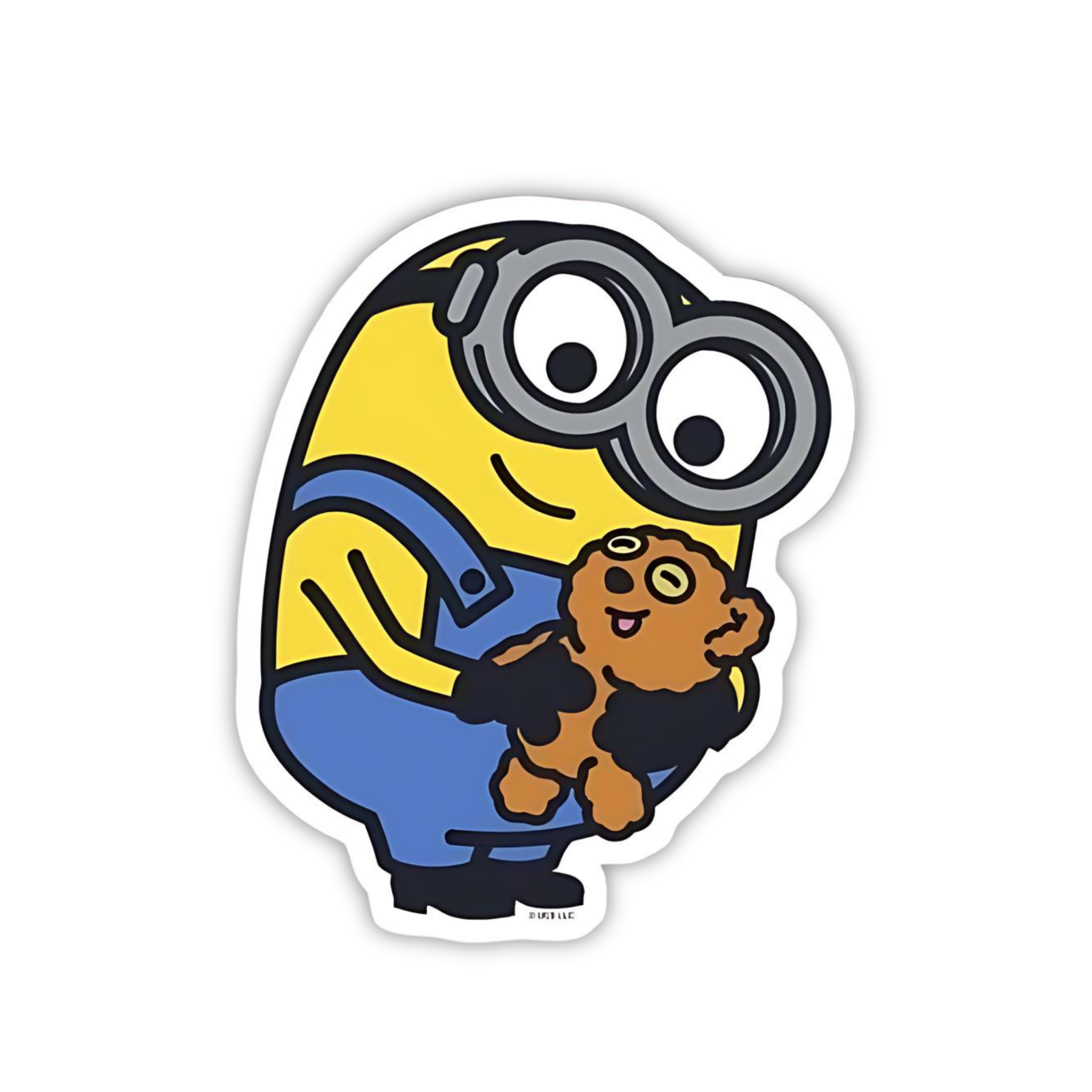 Minion Teddy Hug Sticker