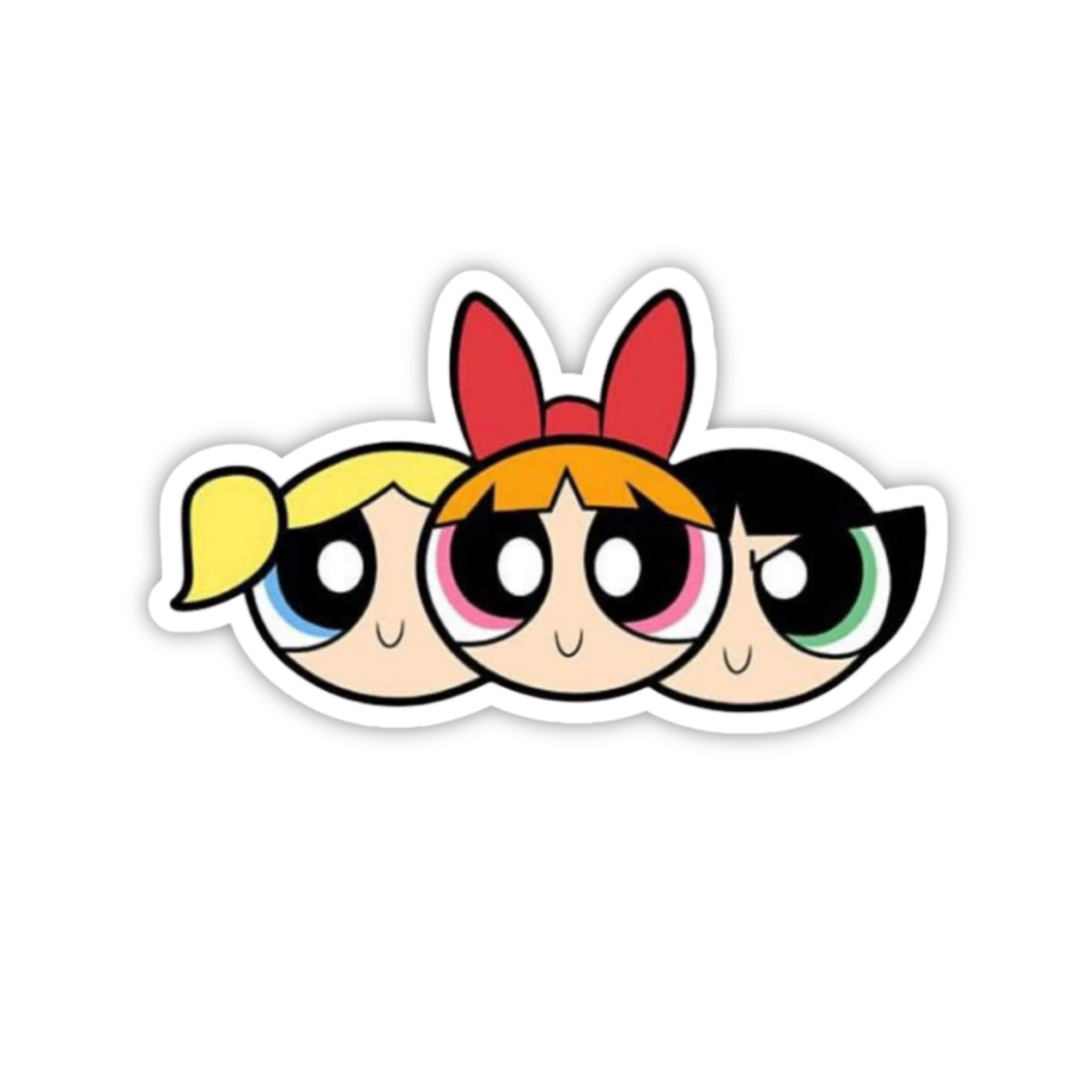 Powerpuff Trio Face Sticker