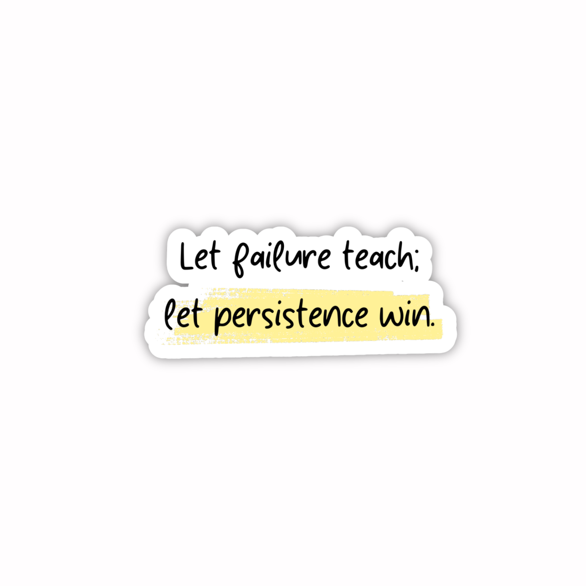 Let Persistence Win – Growth Mindset Quote Vinyl Sticker