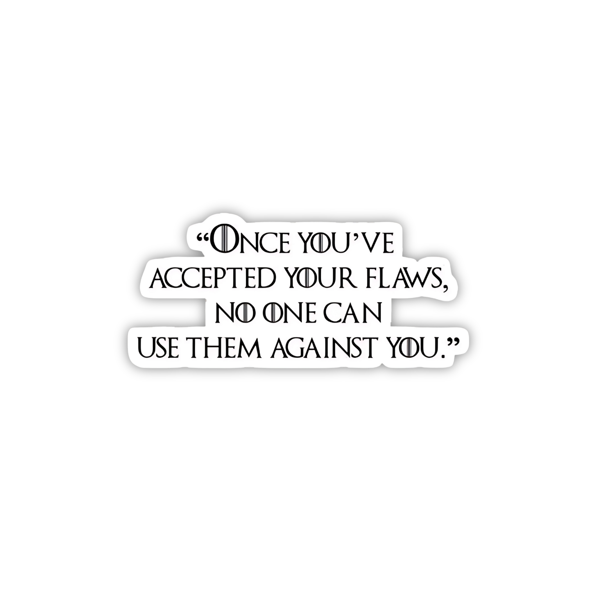 Accept Your Pain Learn From It Quote Sticker