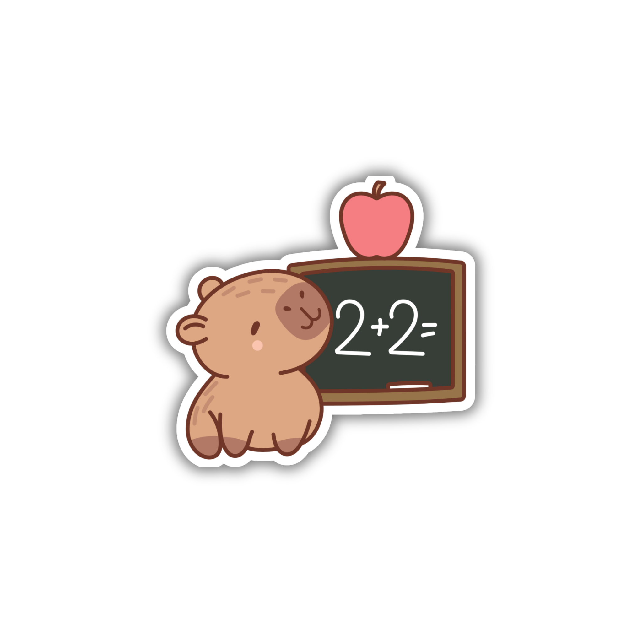 Capybara Math Board Sticker