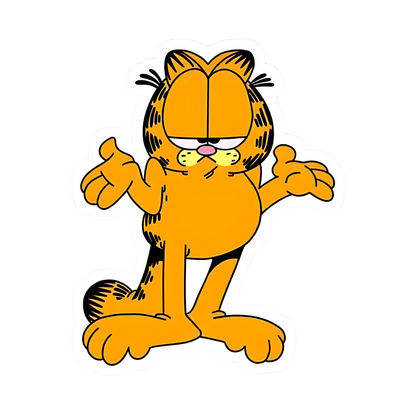 Funny & Lazy Cat Stickers – Cute Cartoon Cat Collection