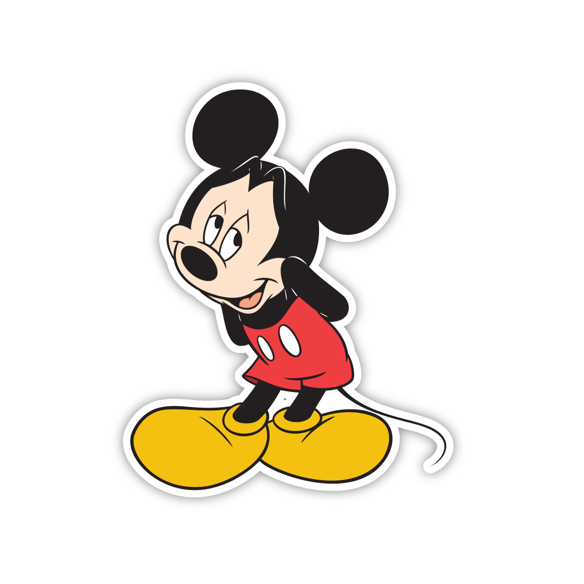 Mickey Standing Vintage Sticker