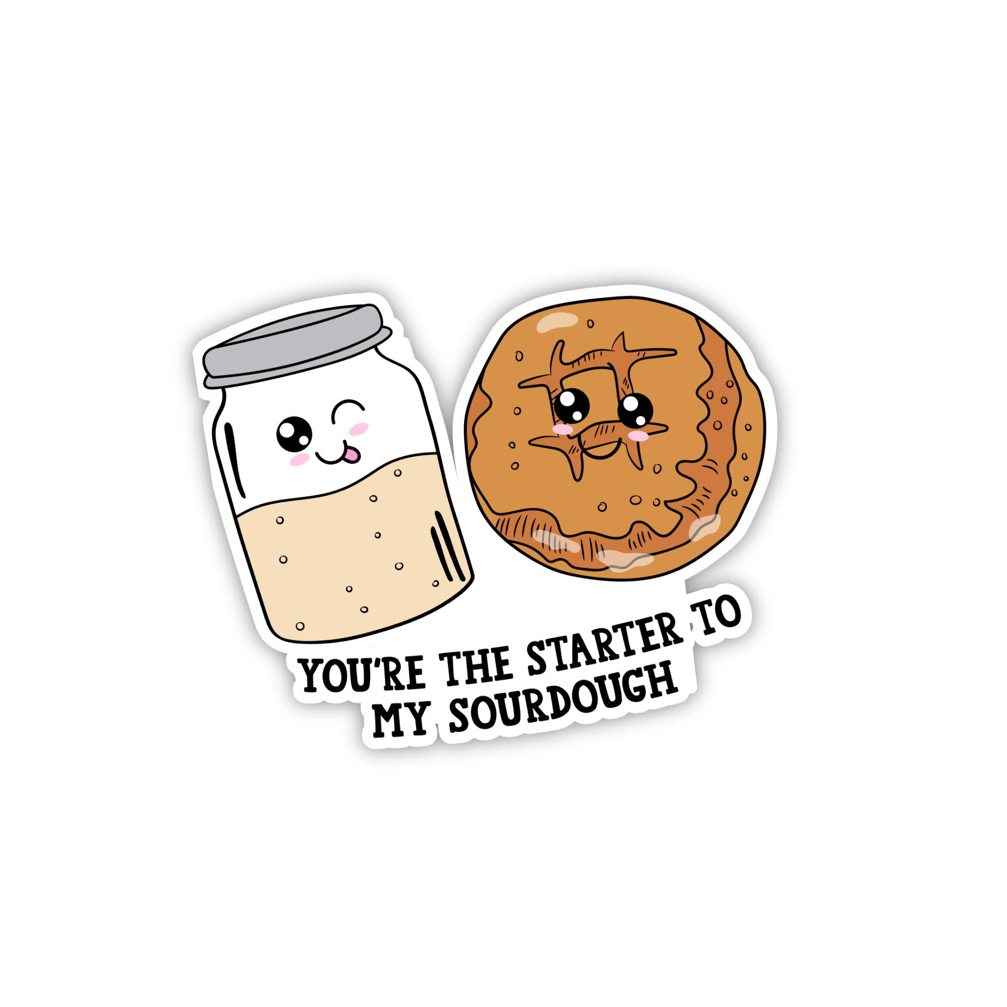 You're The Sweetest To My Sour Cute Food Love Sticker