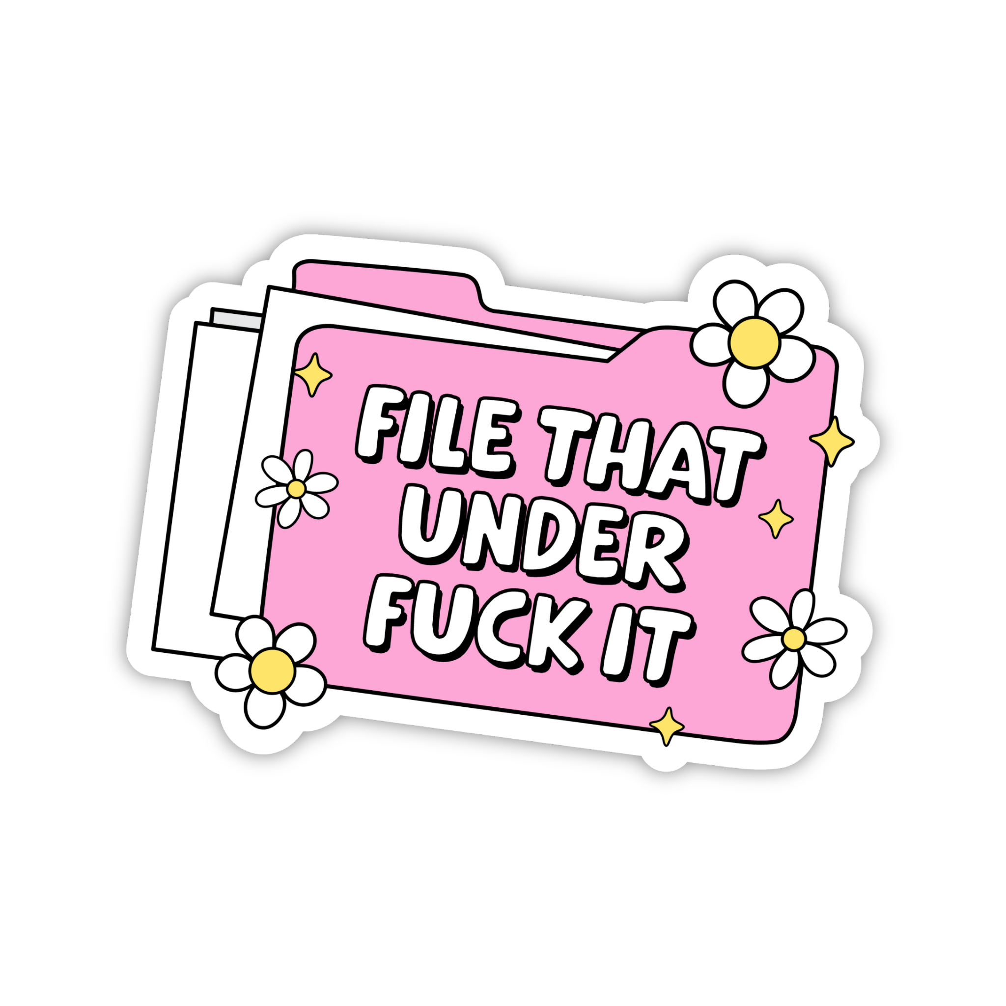 File That Under F*ck It Folder Sticker