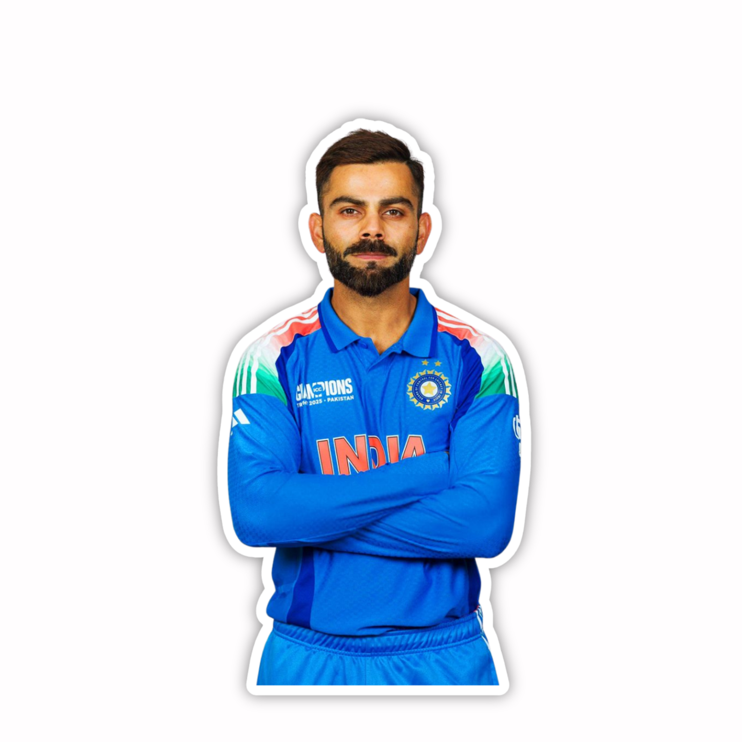 Cricket Stickers - Team India Folded Arms Virat Kohli