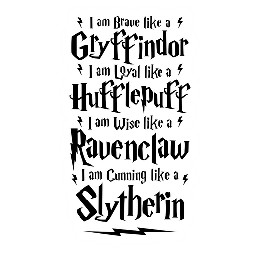 Harry Potter Stickers - House Traits Quote