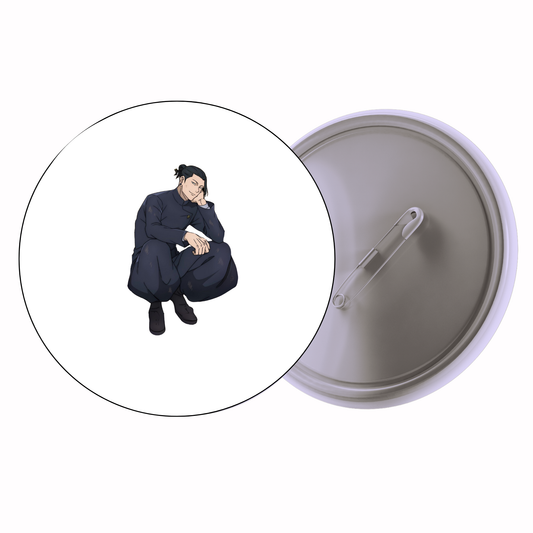 Anime - Luffy – Black Background Badge