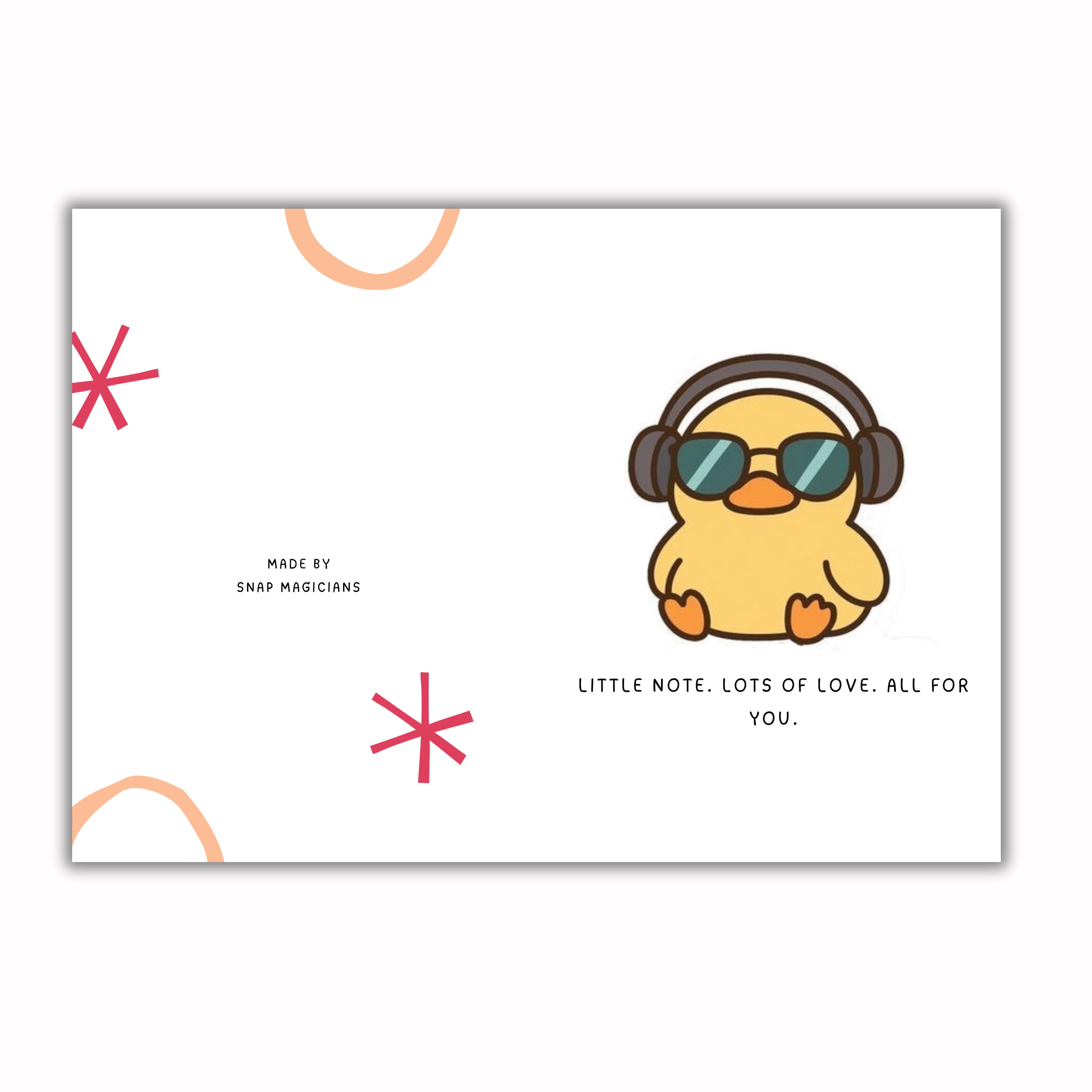 Set of 5 Love Theme Foldable Cards