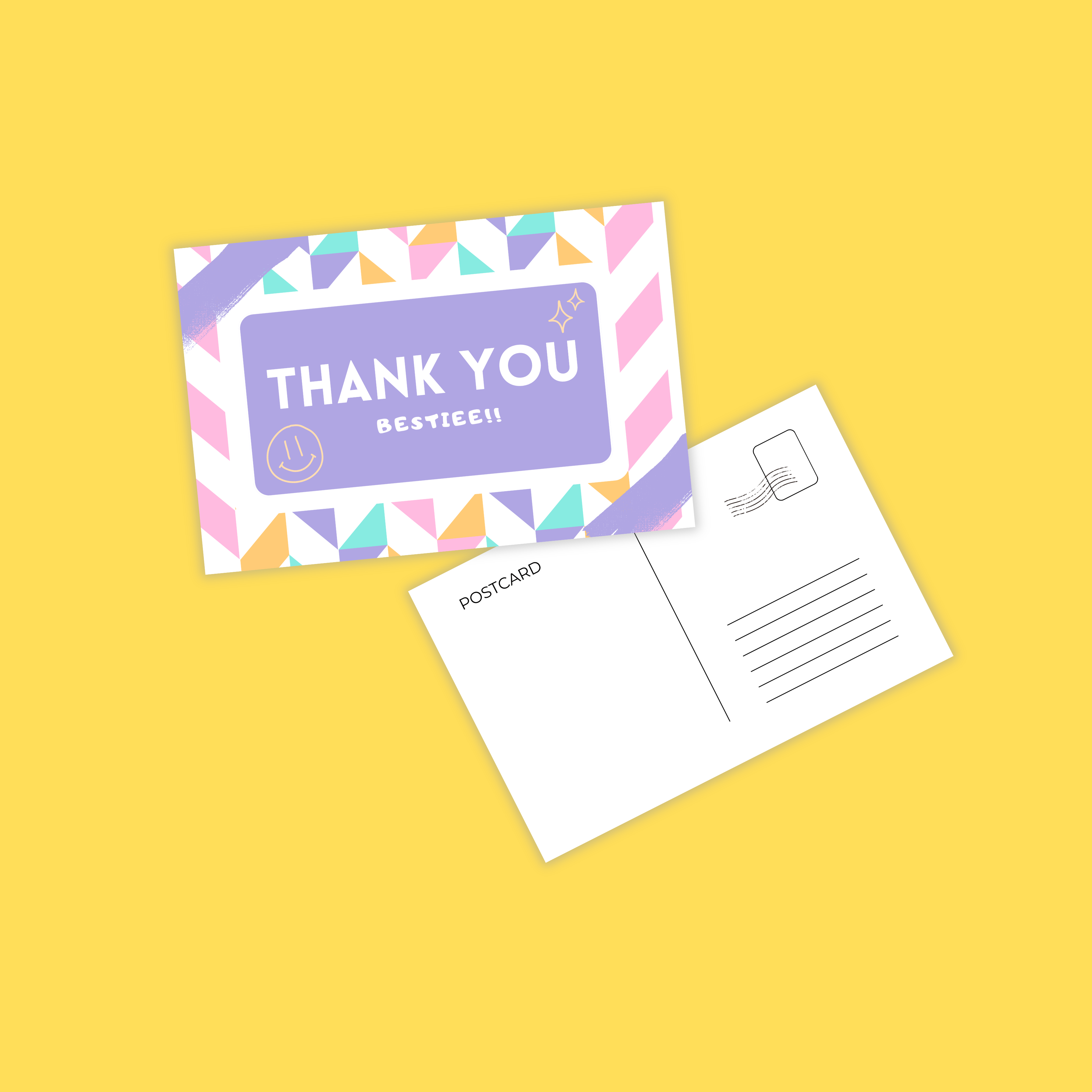 Set of 5 Thank You Postcards