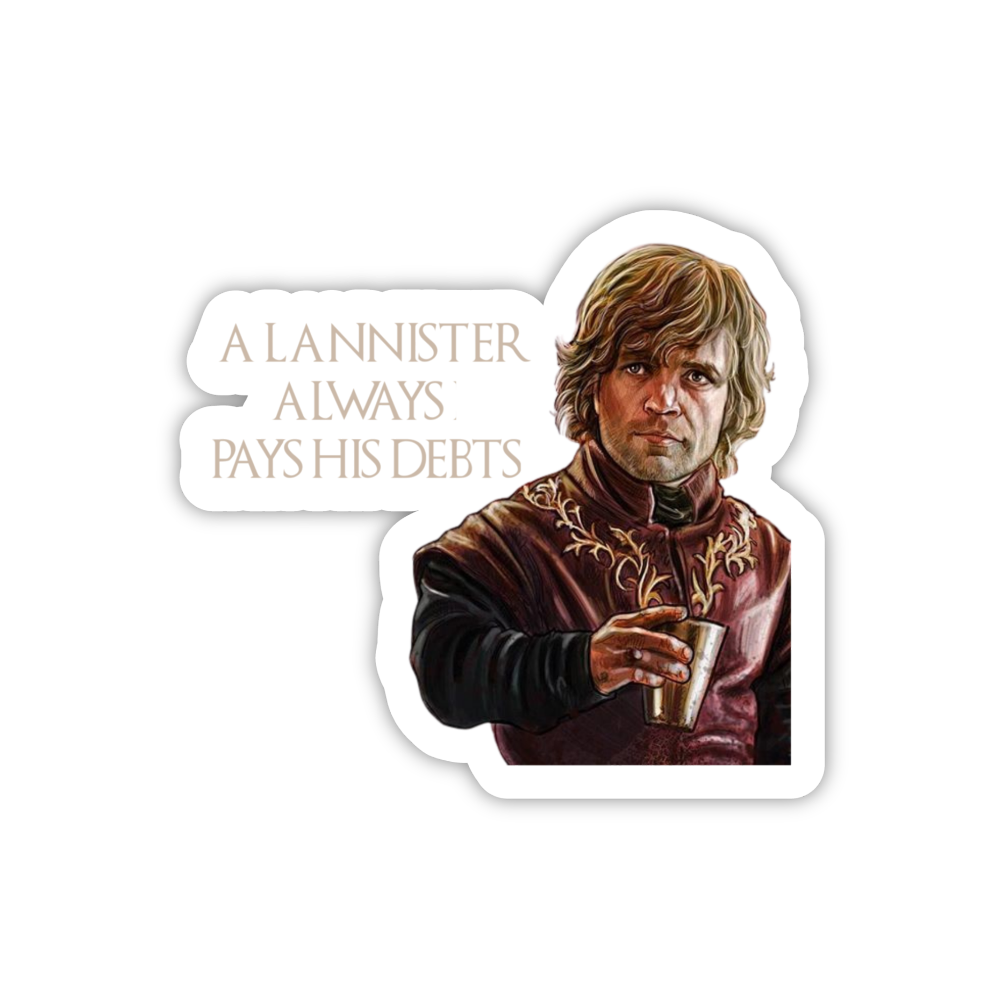 Tyrion Lannister Portrait Minimal Sticker
