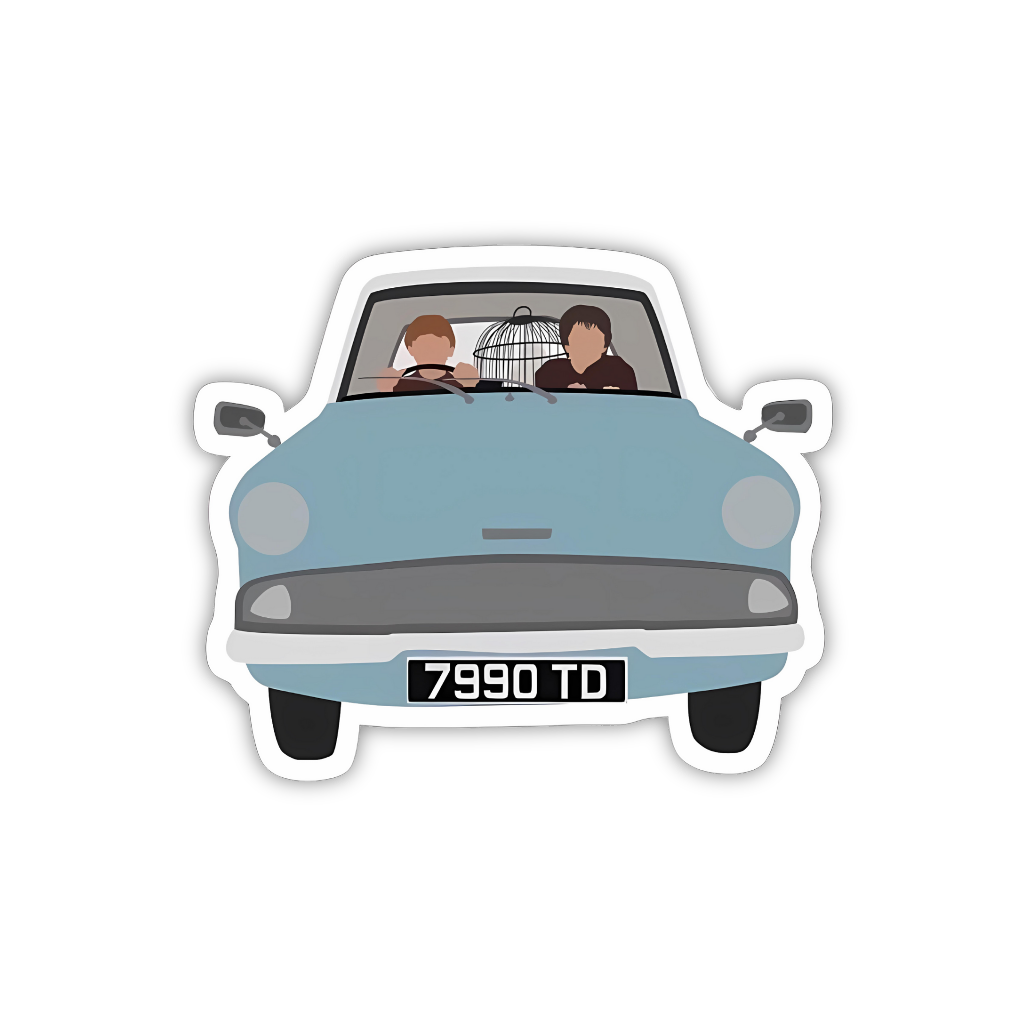 Flying Car Weasley Scene Sticker