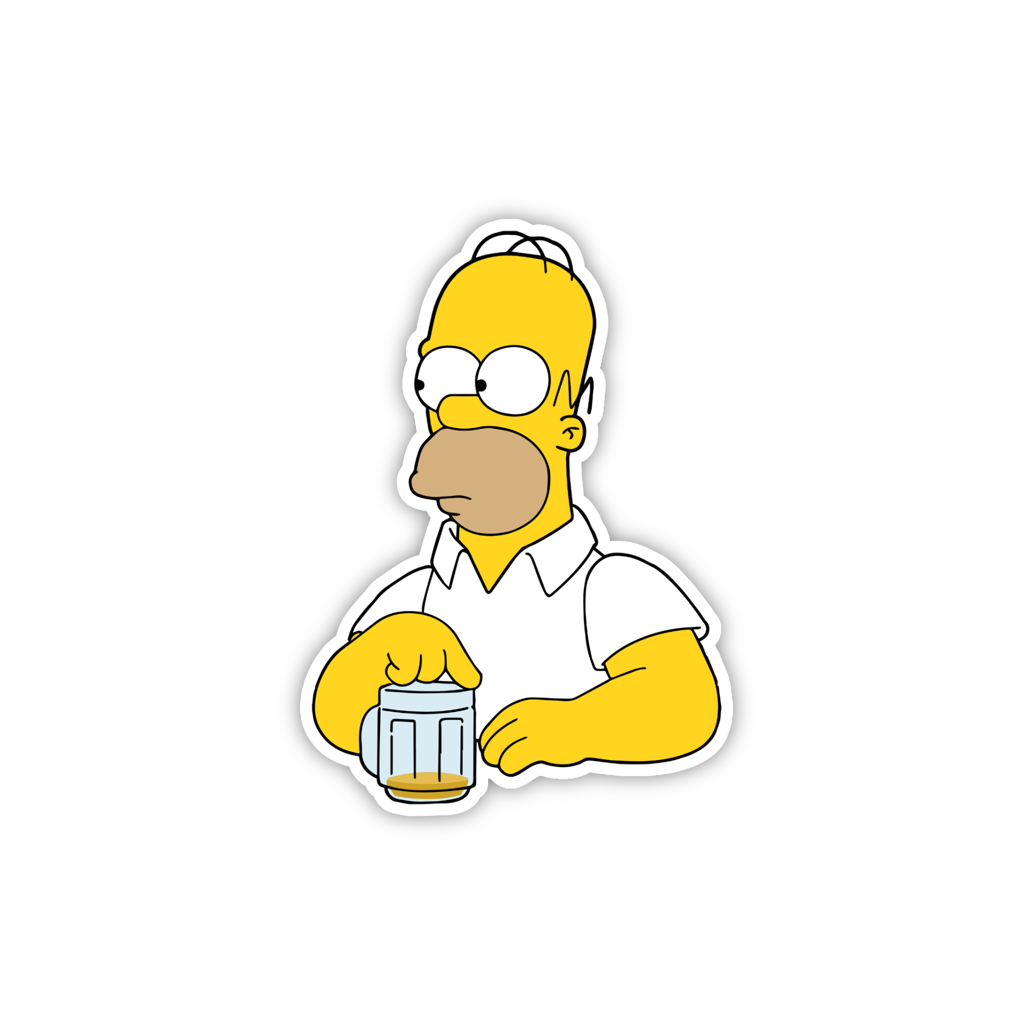 Animated Yellow Family Pose 41 Cartoon Sticker