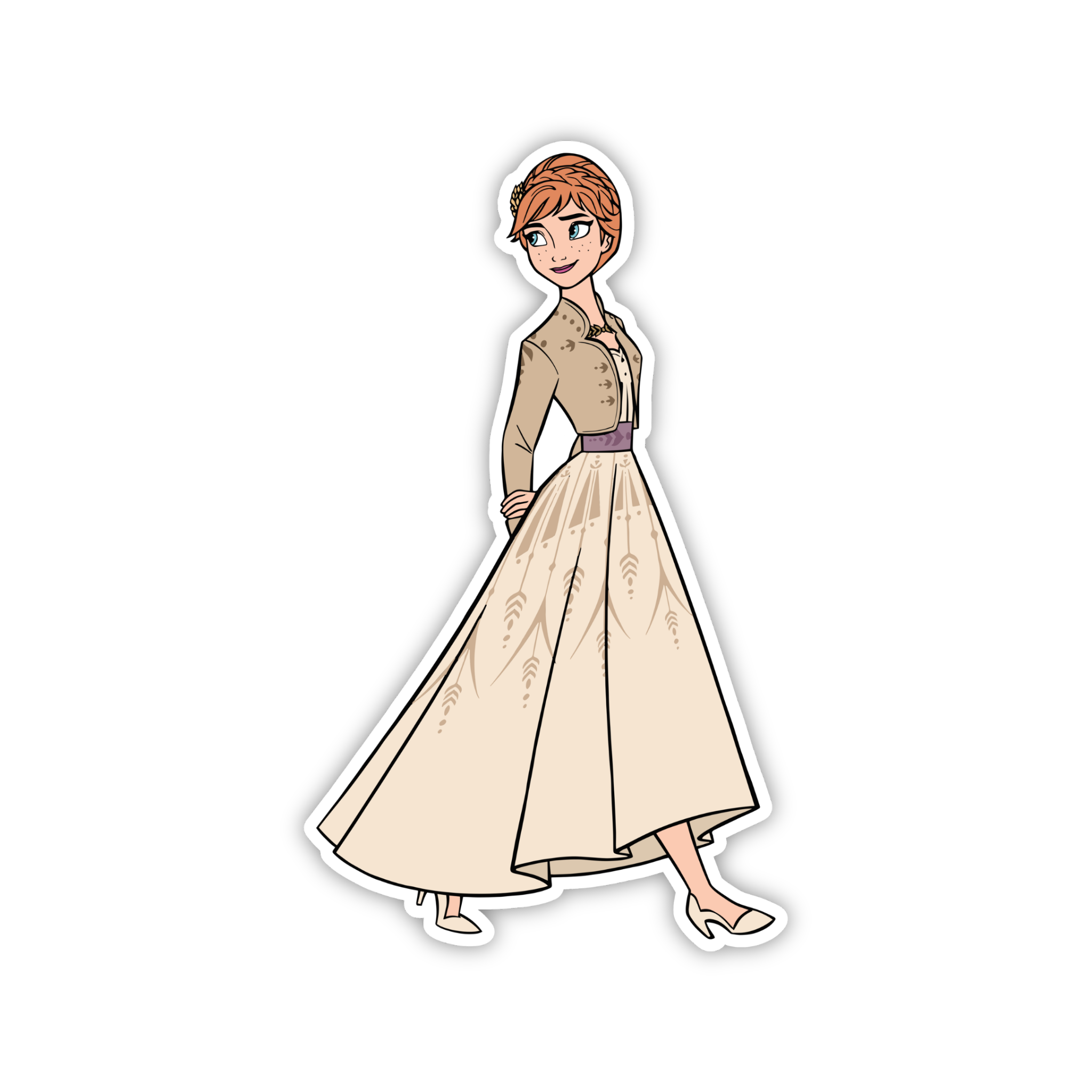 Anna Cream Dress Sticker