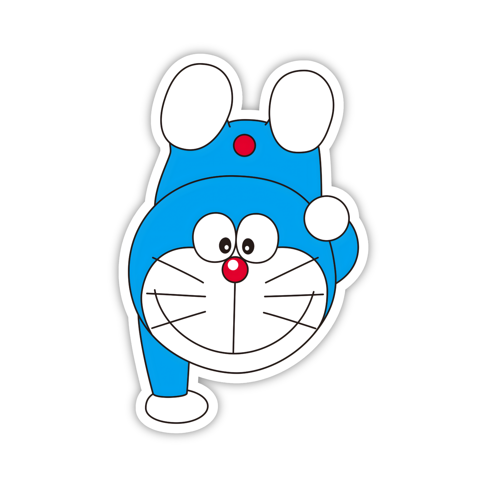 Doraemon Upside Down Funny Sticker