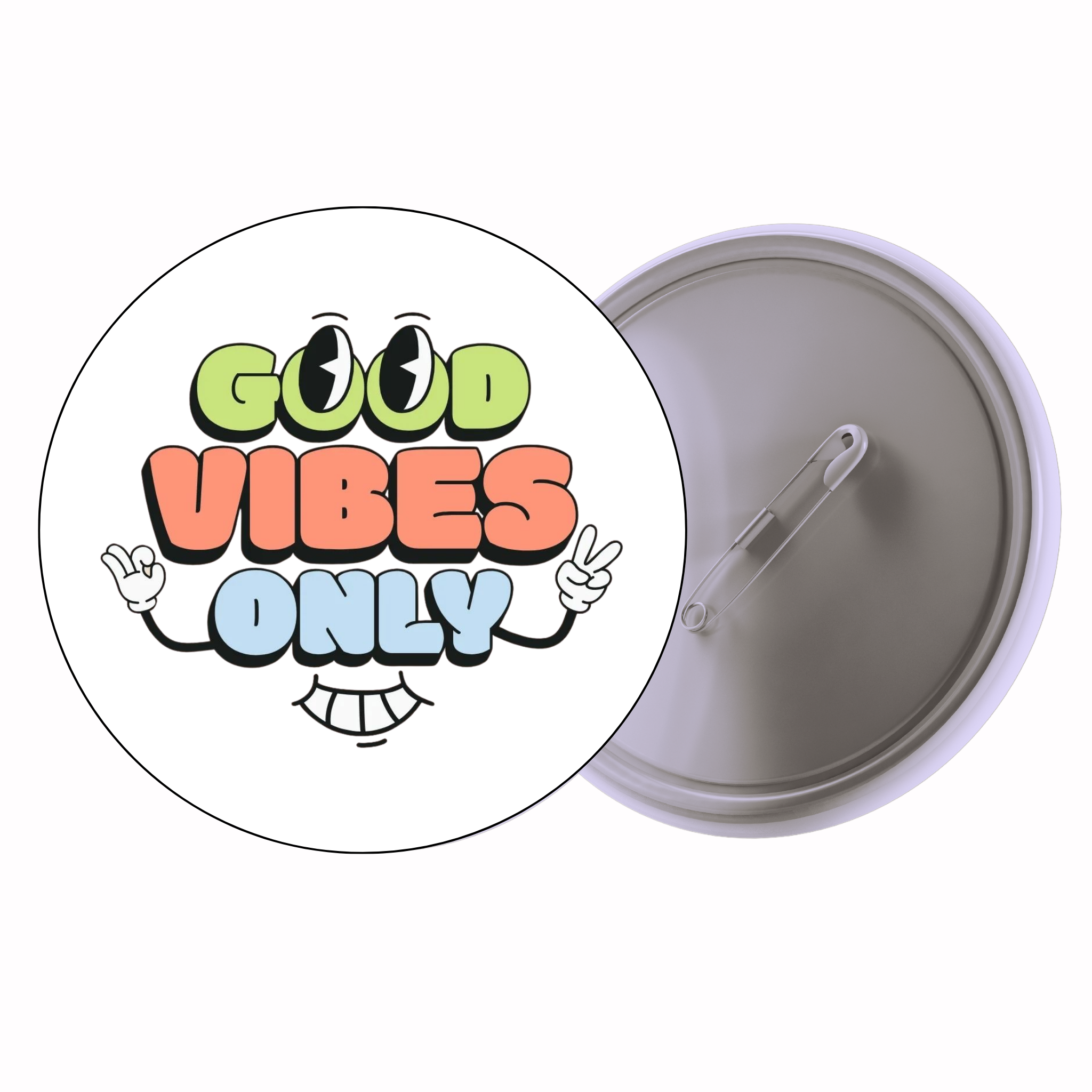 Good Vibes Only | Colorful Quote Badge