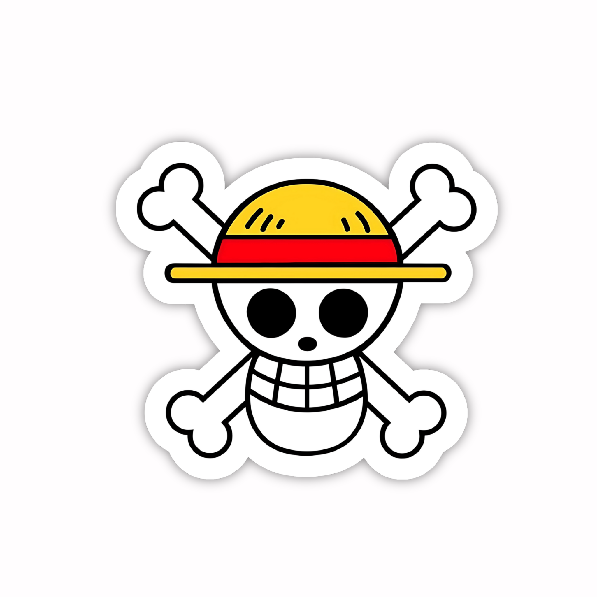 Mini Luffy Jolly Roger Sticker