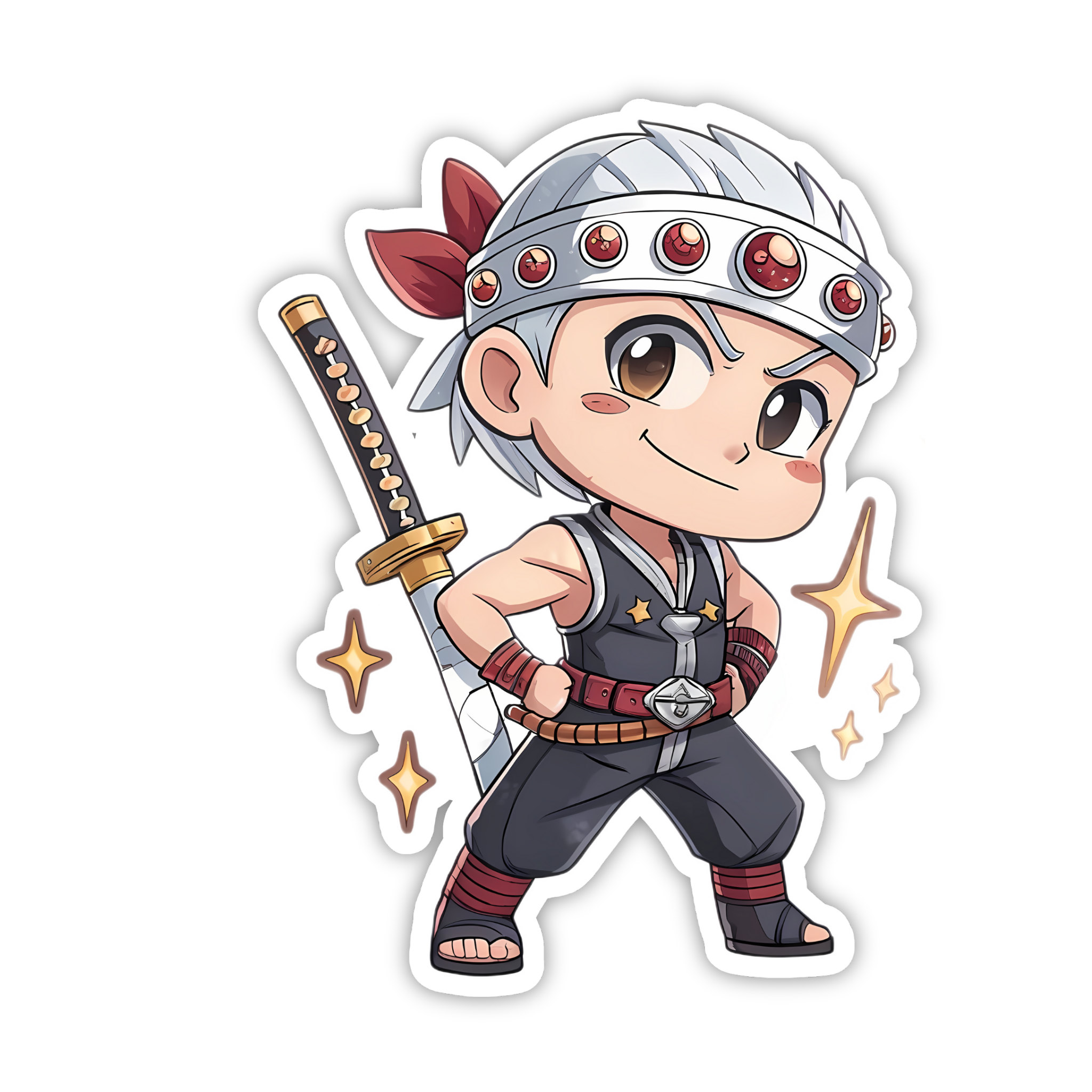 Tengen Uzui Chibi Sticker (Swords)