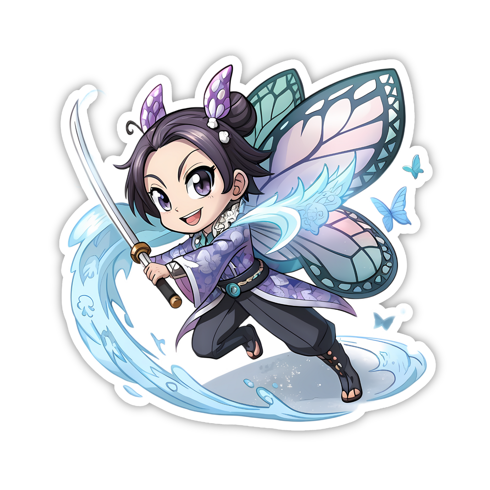 Shinobu Kocho Butterfly Aura Sticker
