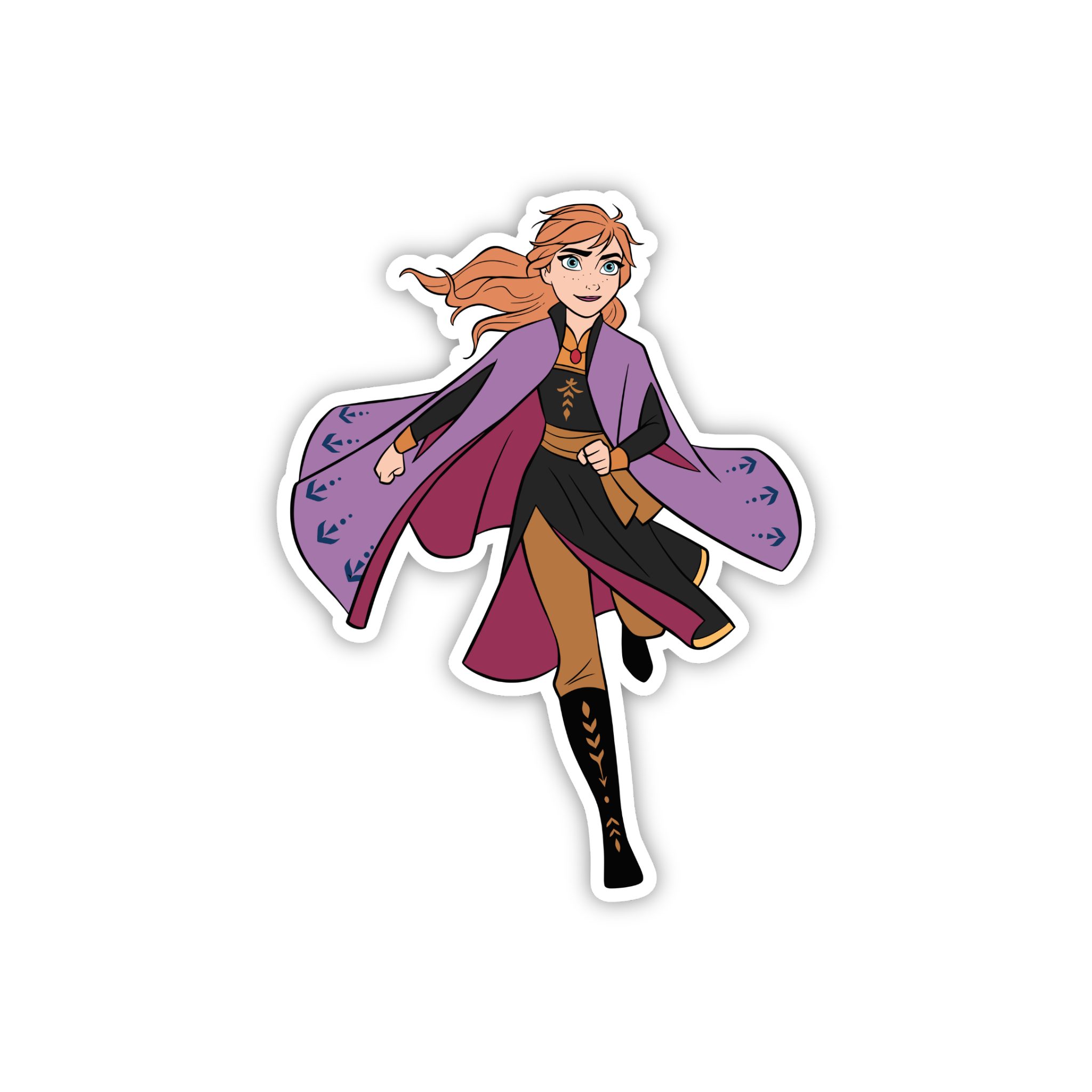 Anna Adventure Cape Pose Sticker