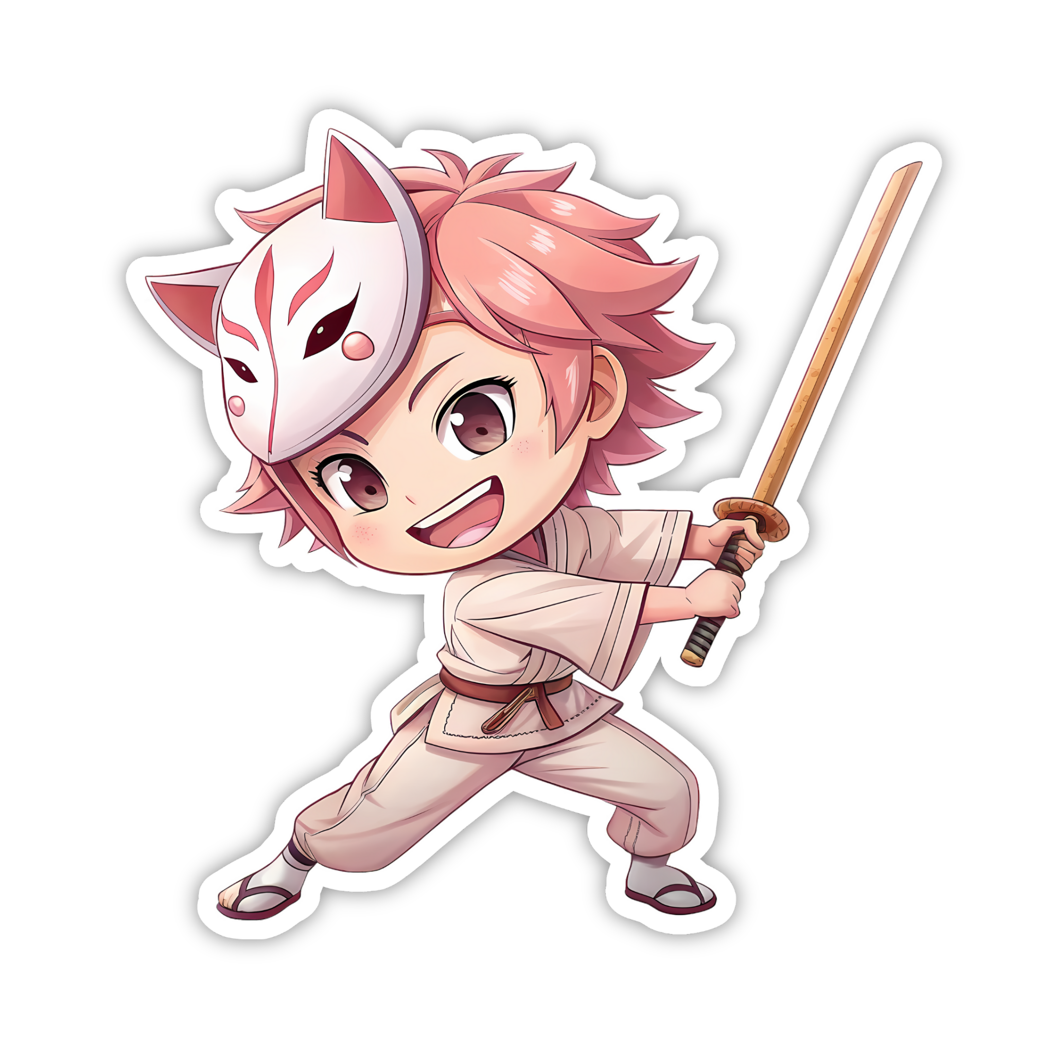 Sabito Chibi Sword Sticker
