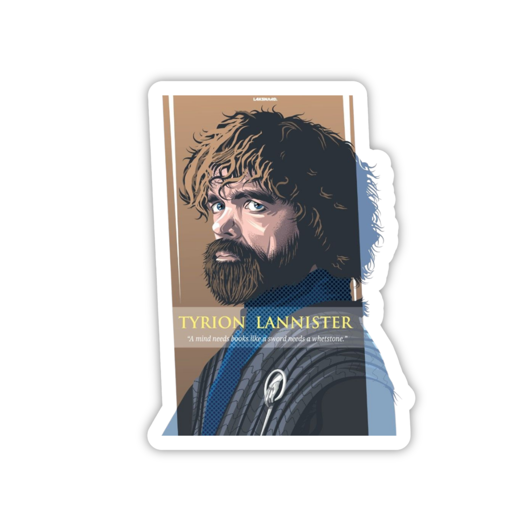 Jaime Lannister Portrait Minimal Sticker