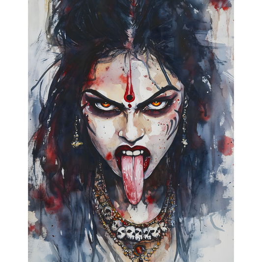Kali Mata Poster – Divine Hindu Goddess Wall Art | Spiritual Home Décor – Kali mata  8