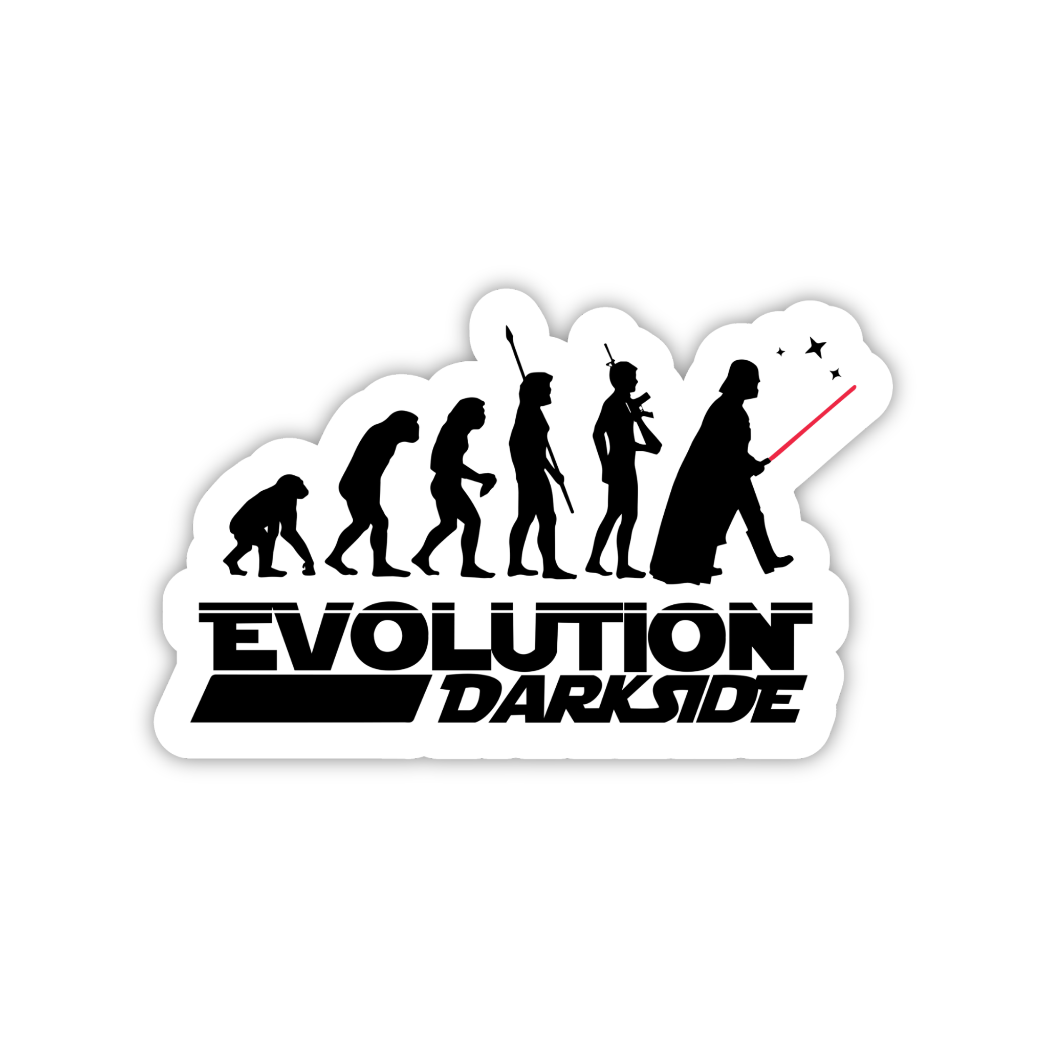 Evolution To The Dark Side Sticker
