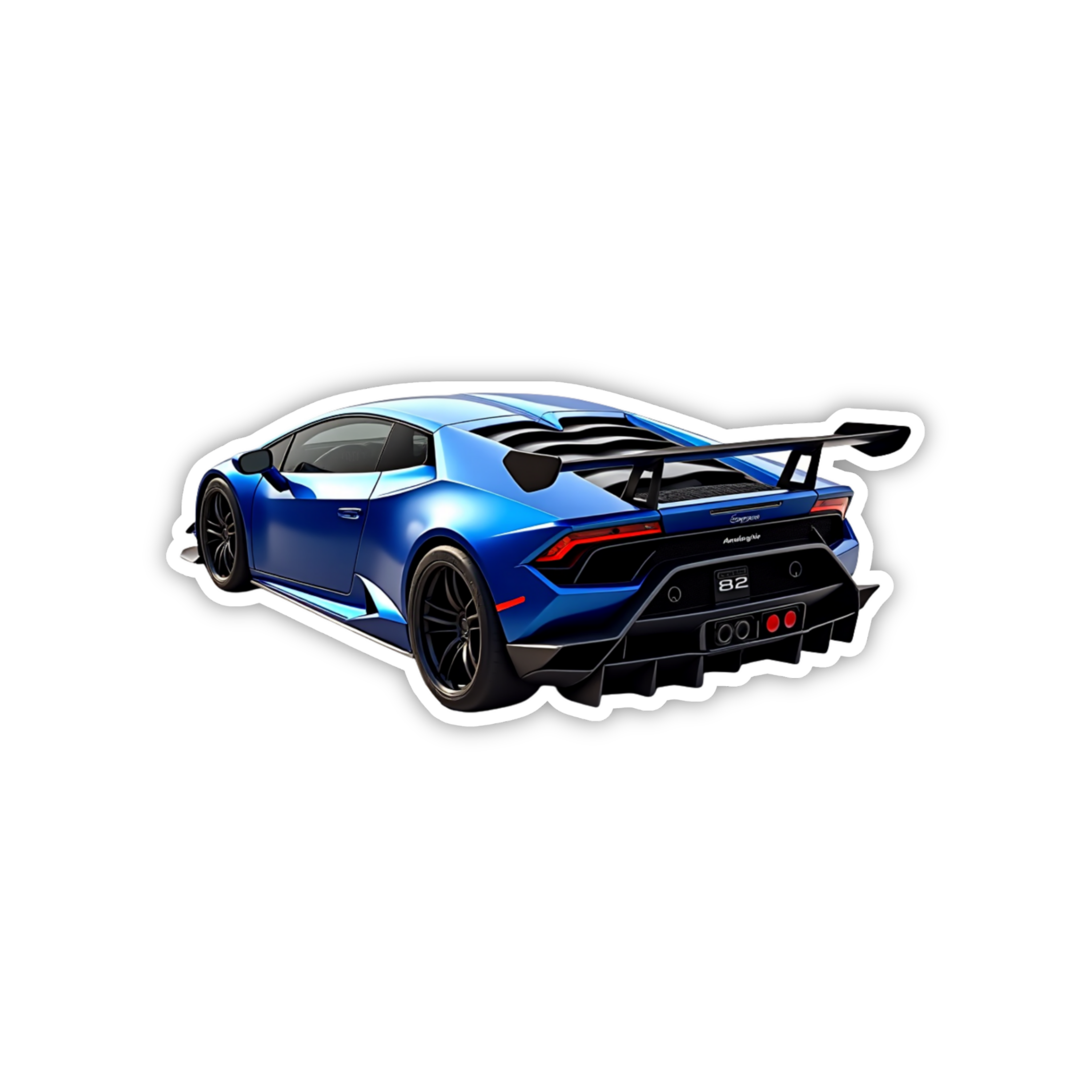 Hot Wheels Supercar Design #45 Premium Car Sticker