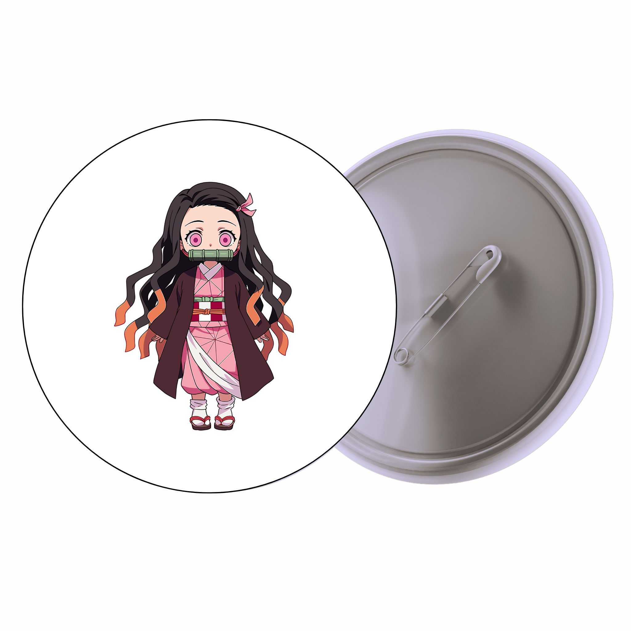Demon Slayer Nezuko Kamado Full Body Anime Pin Badge