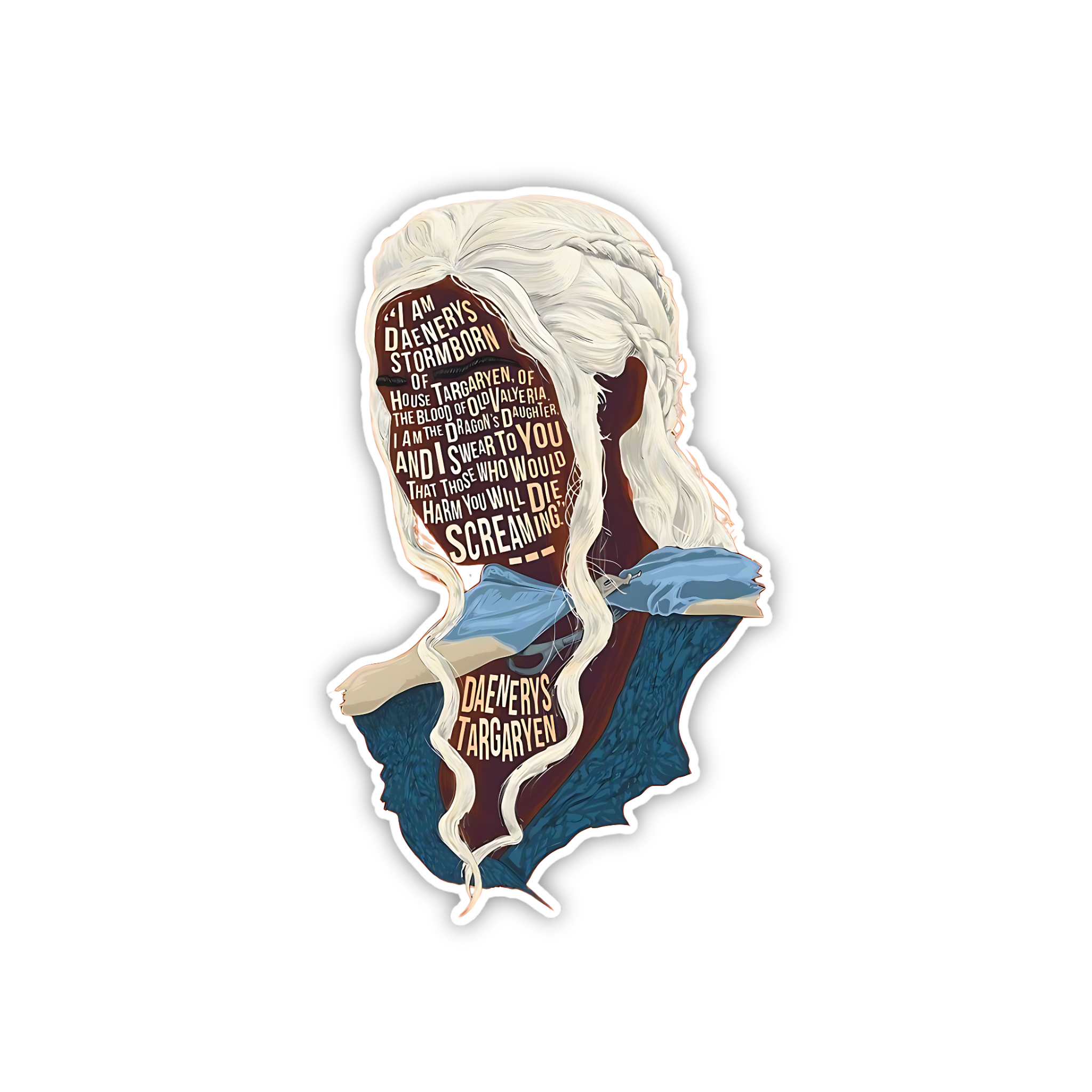 Brienne Of Tarth Armor Portrait Sticker