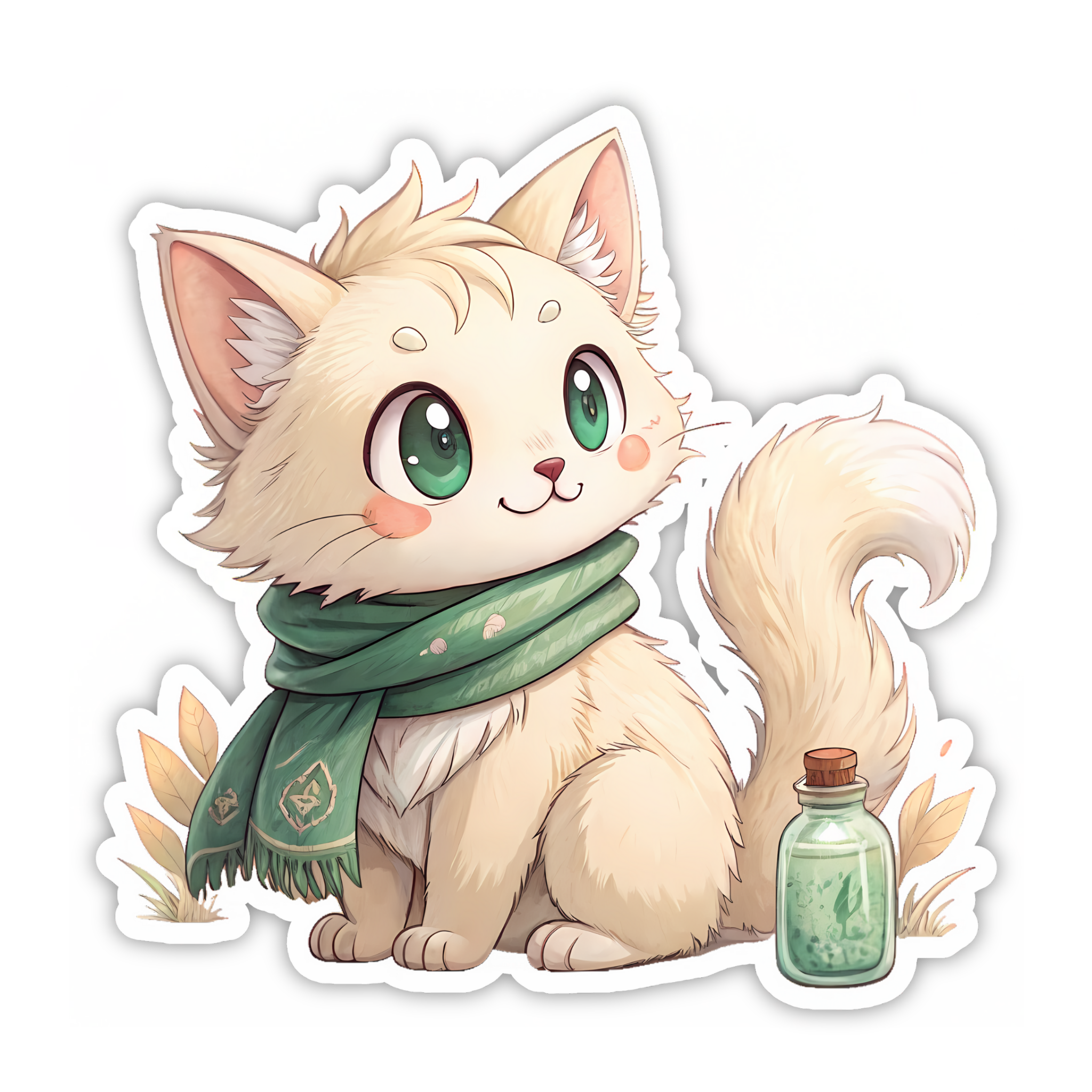 Chibi Cat Spirit Sticker