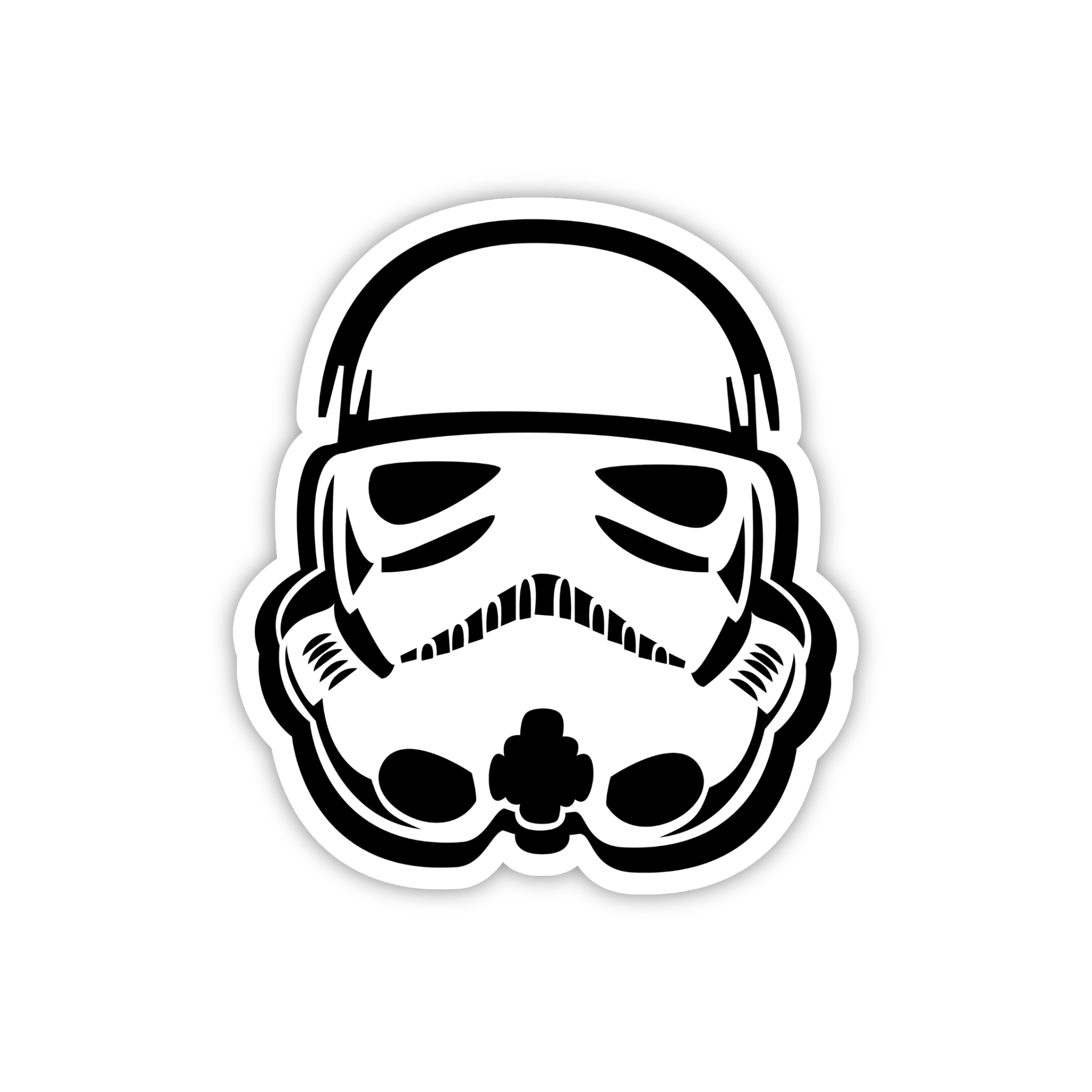 Stormtrooper Black Helmet Sticker