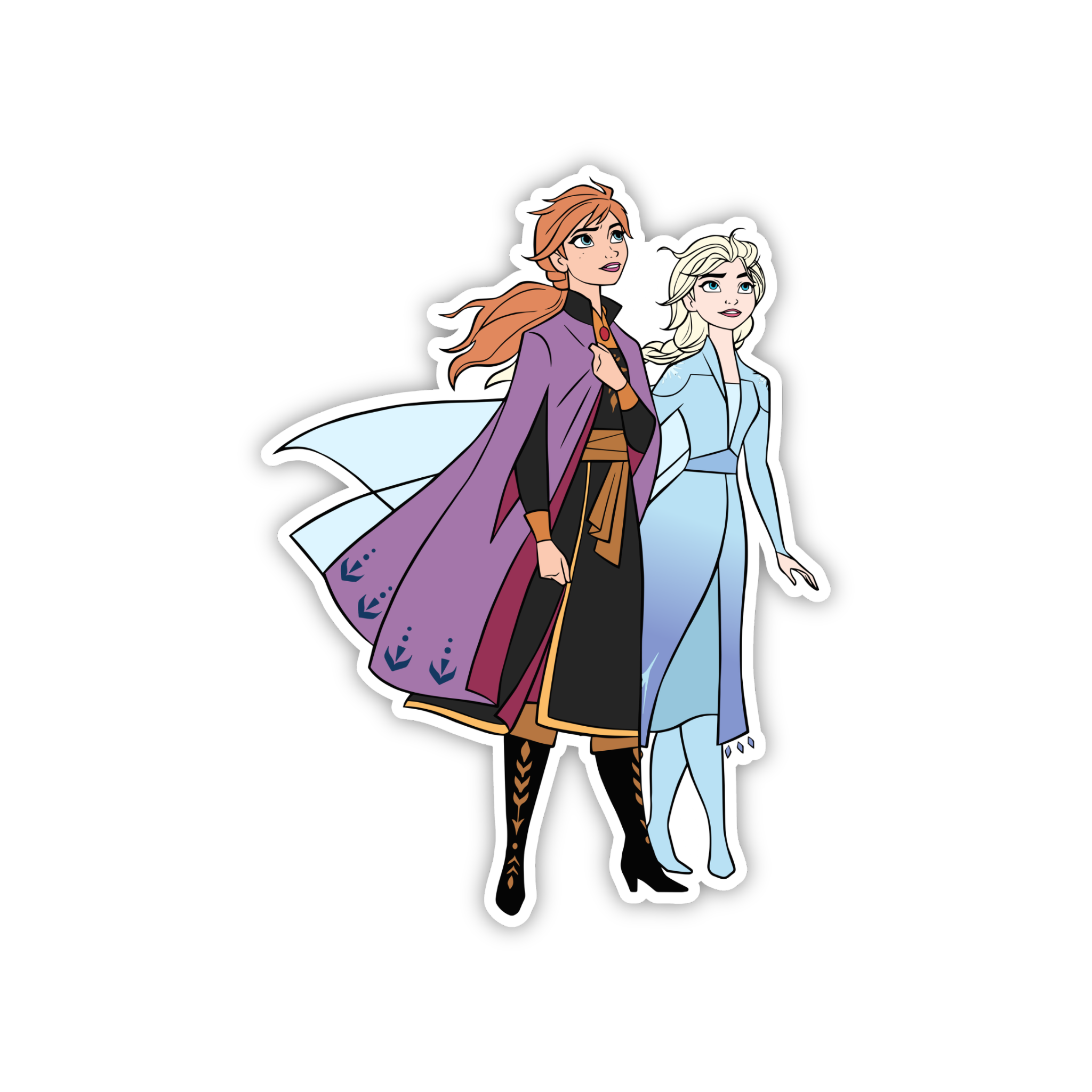 Anna & Elsa Royal Walk Sticker