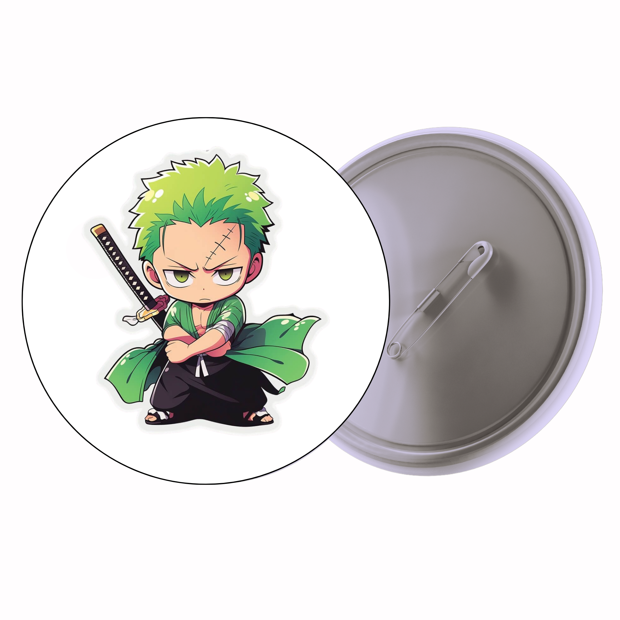 One Piece Roronoa Zoro (Chibi) Anime Pin Badge